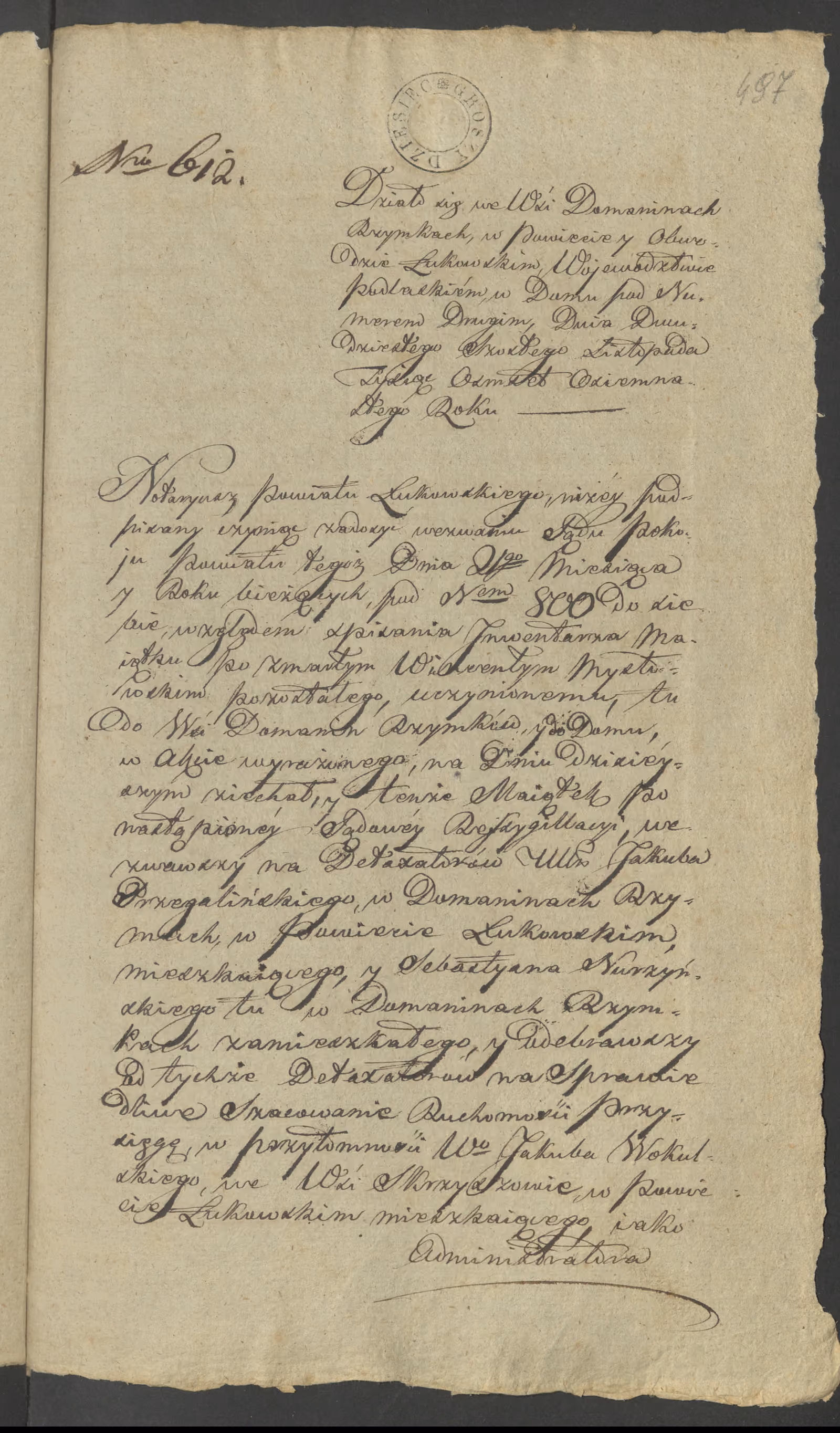 Szaniawski 612/1818, s. 1