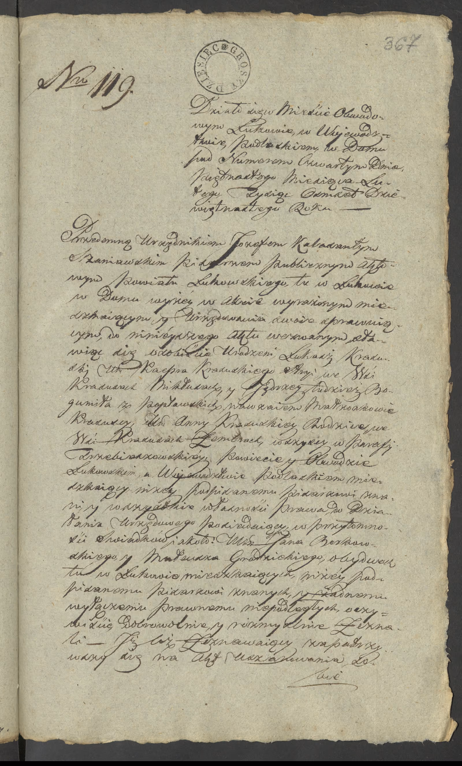 Szaniawski 119/1819, s. 1