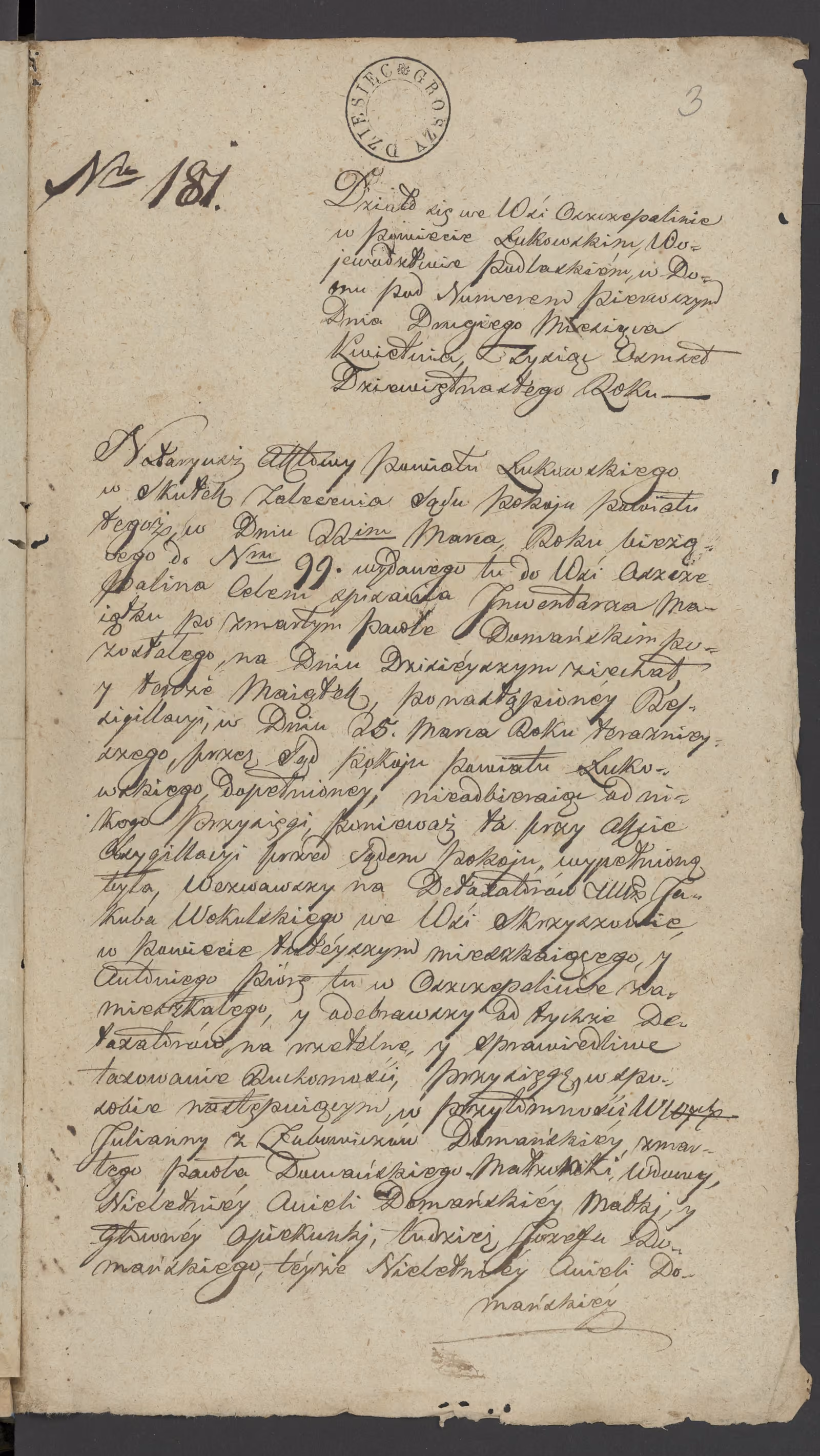 Szaniawski 181/1819, s. 1