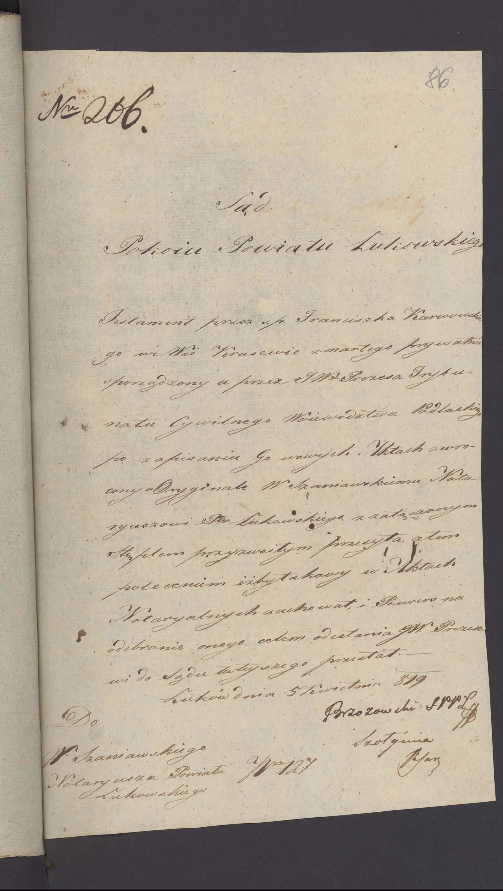 Szaniawski 206/1819, s. 1