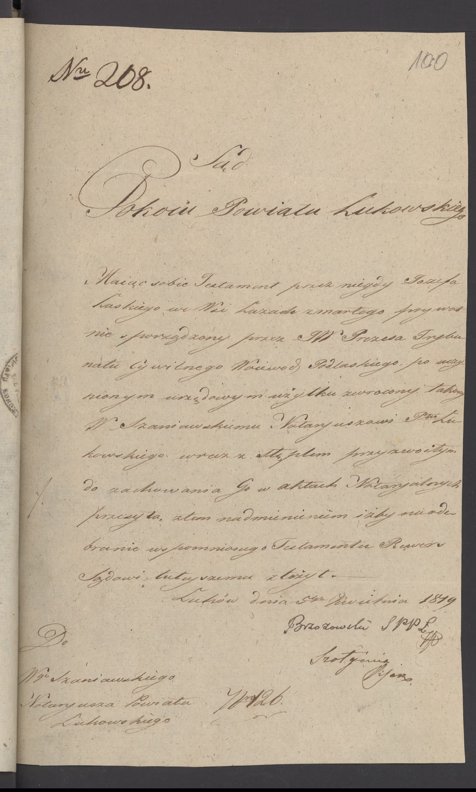Szaniawski 208/1819, s. 1
