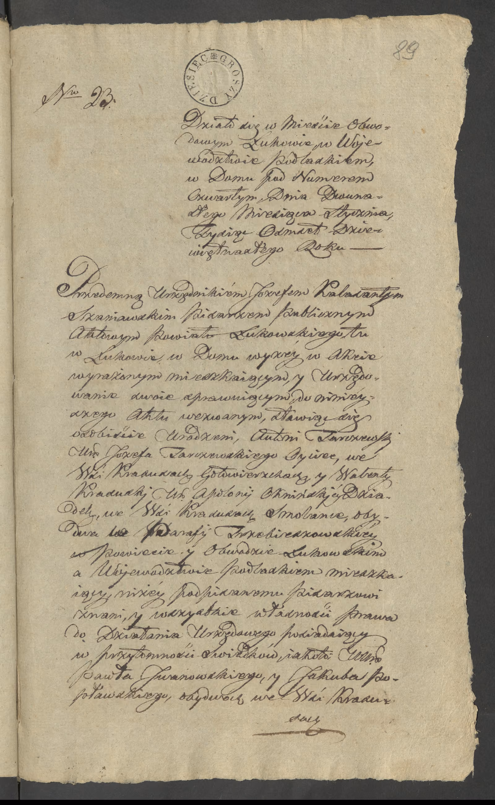 Szaniawski 23/1819, s. 1