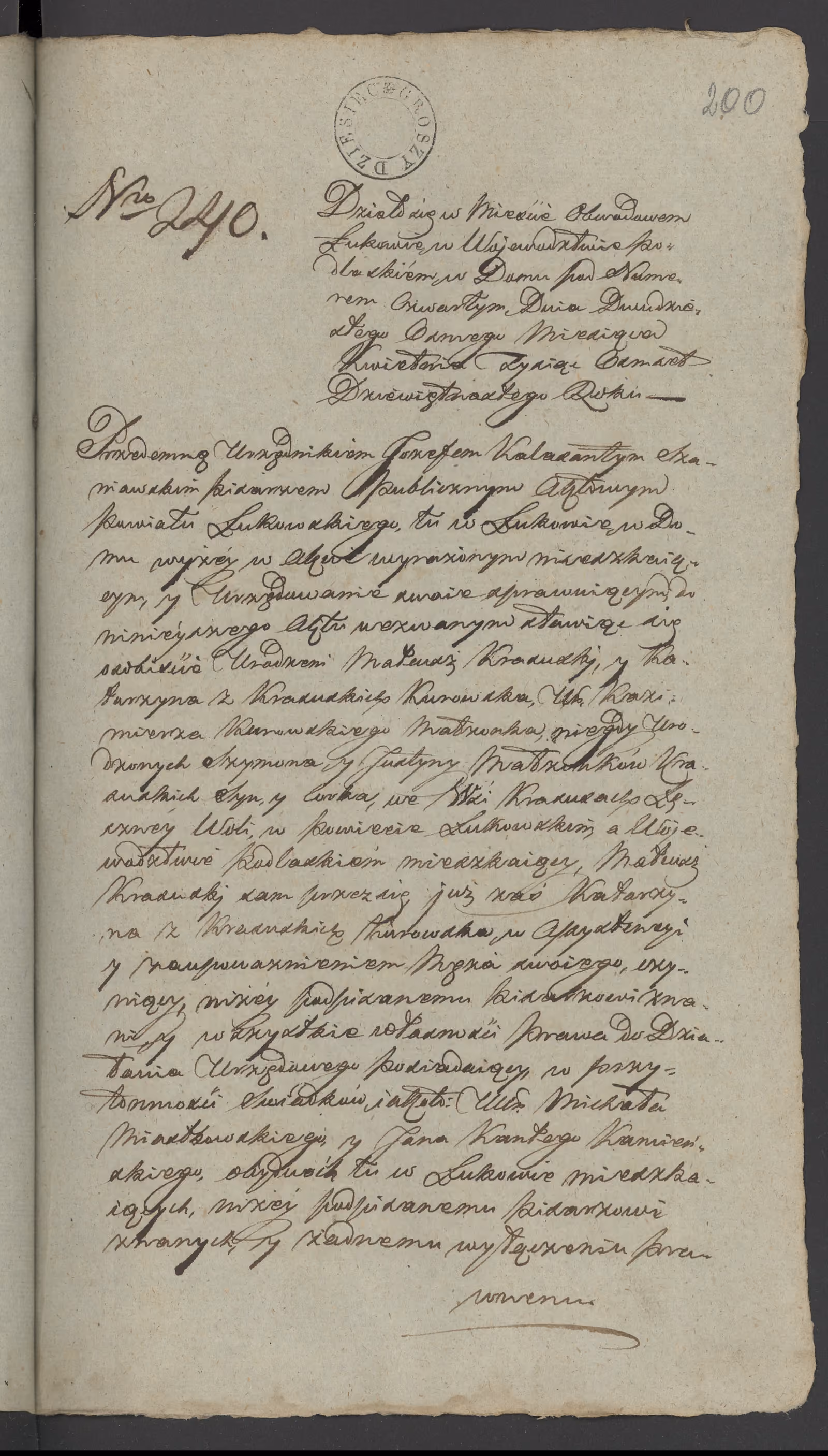 Szaniawski 240/1819, s. 1