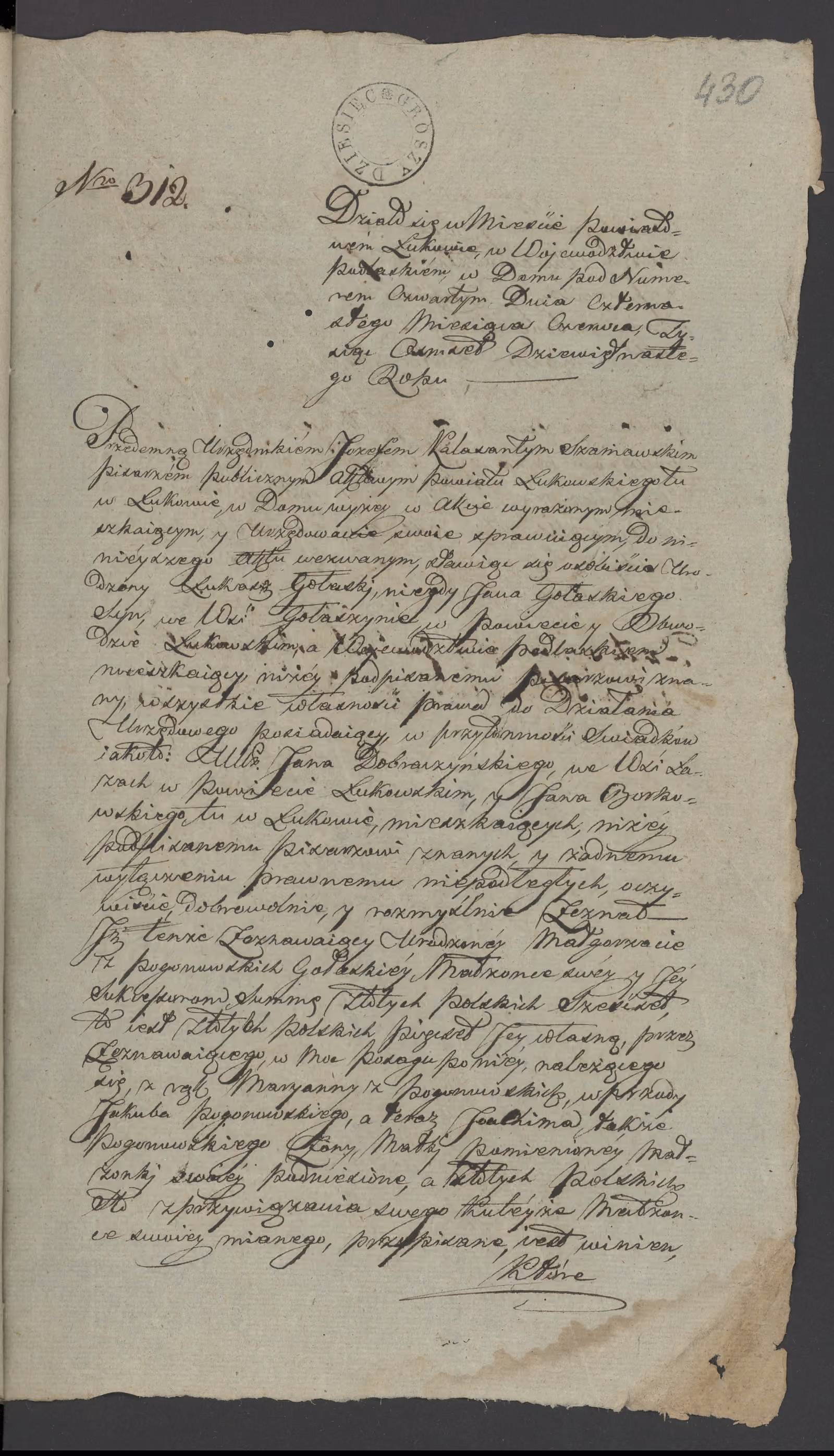 Szaniawski 312/1819, s. 1