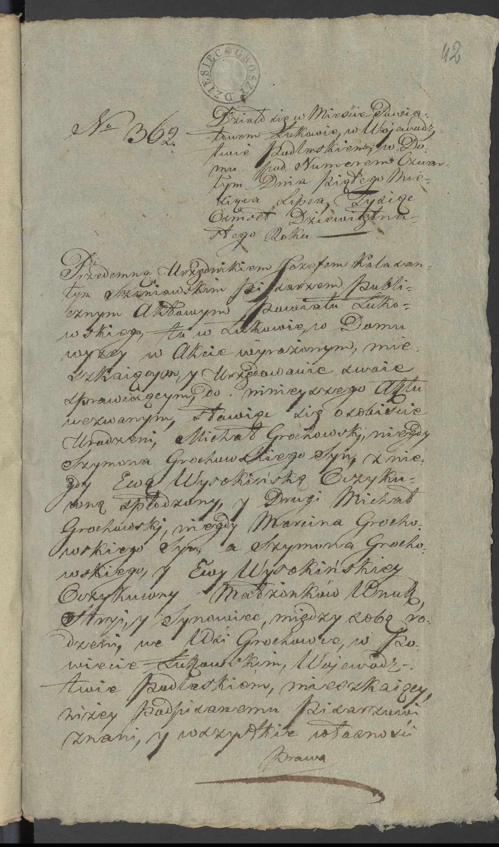 Szaniawski 362/1819, s. 1
