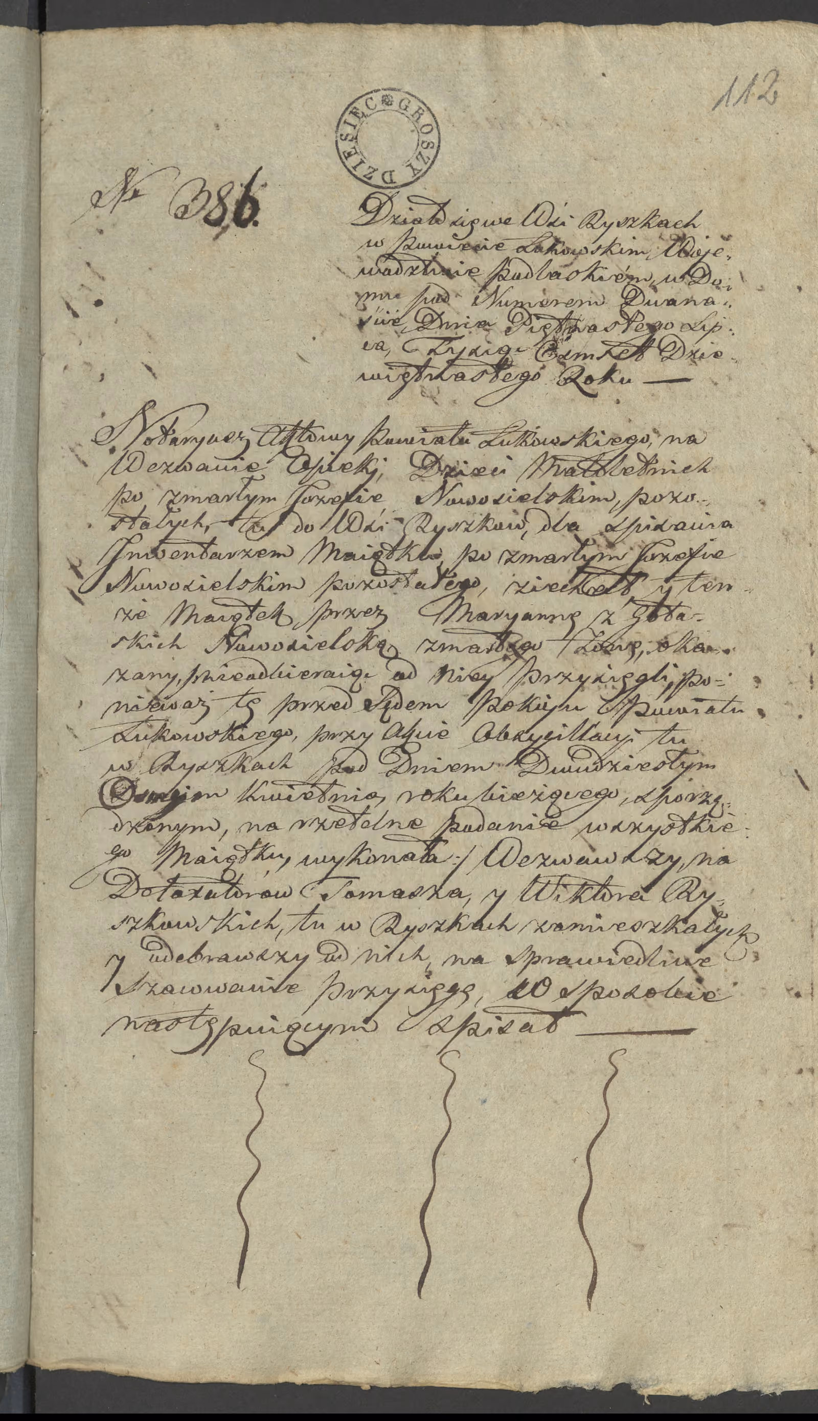 Szaniawski 386/1819, s. 1