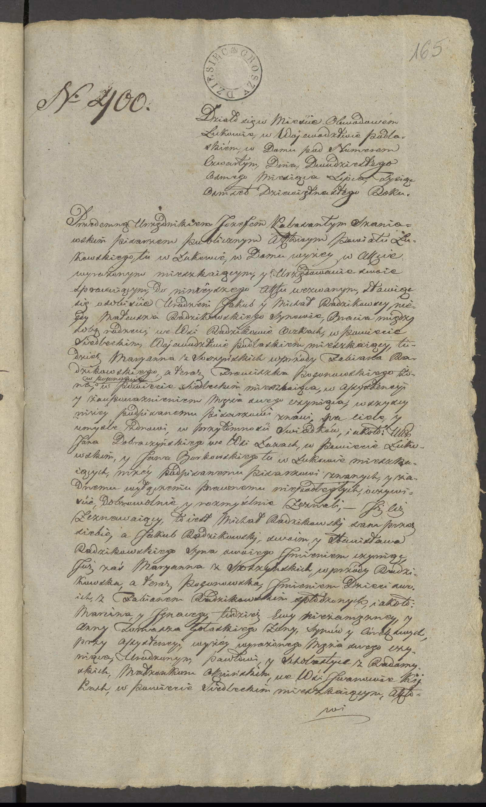 Szaniawski 400/1819, s. 1