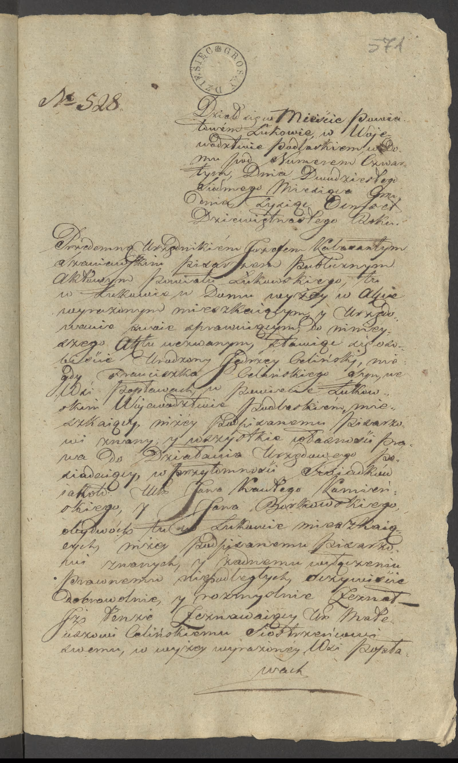 Szaniawski 528/1819, s. 1