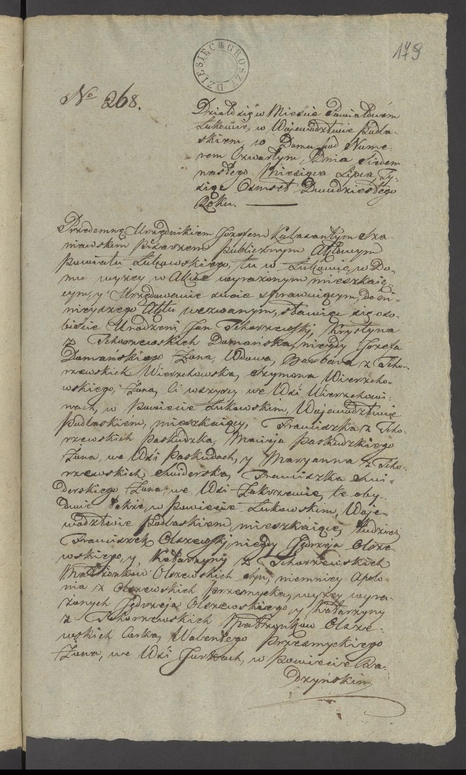 Szaniawski 268/1820, s. 1