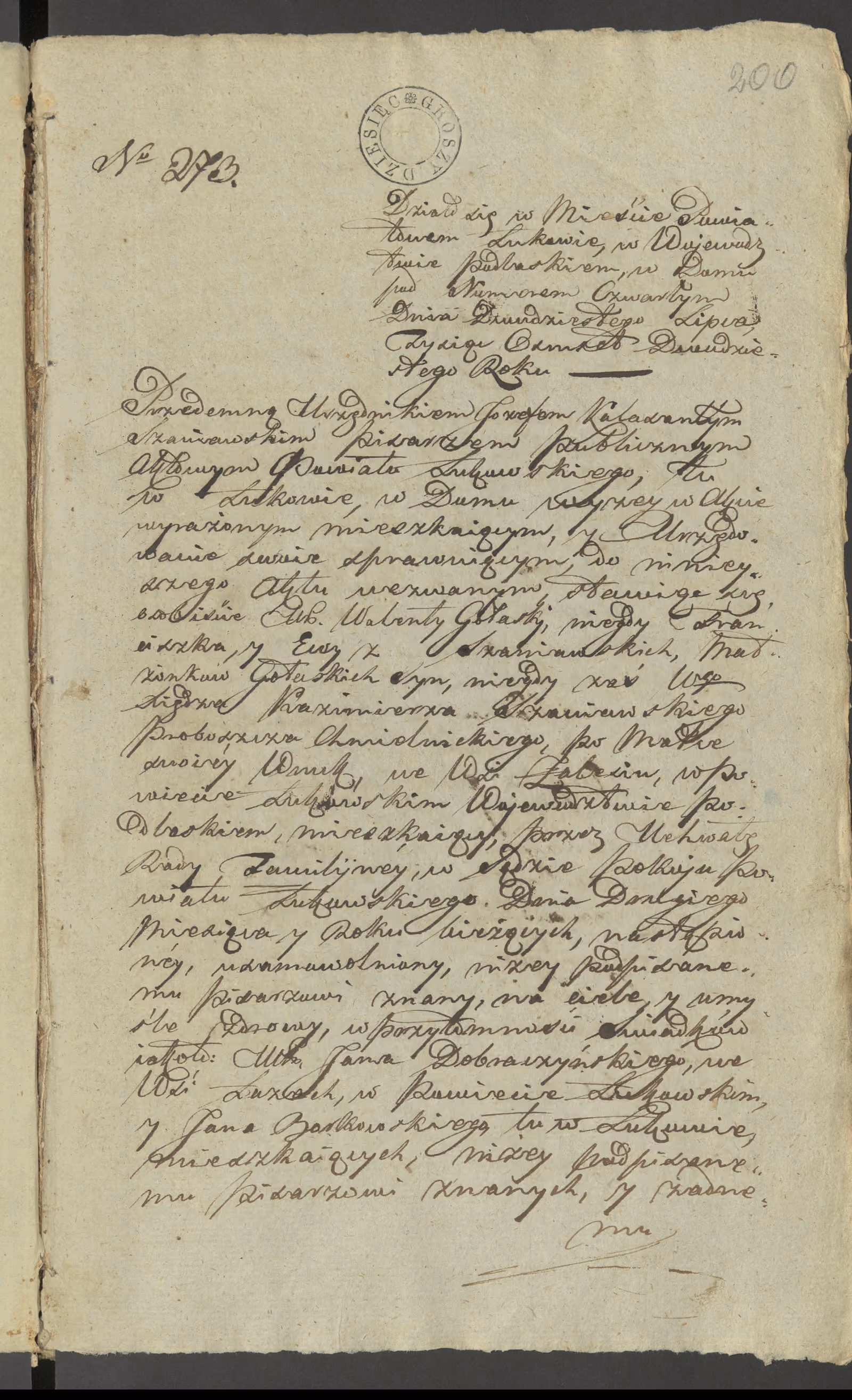 Szaniawski 273/1820, s. 1