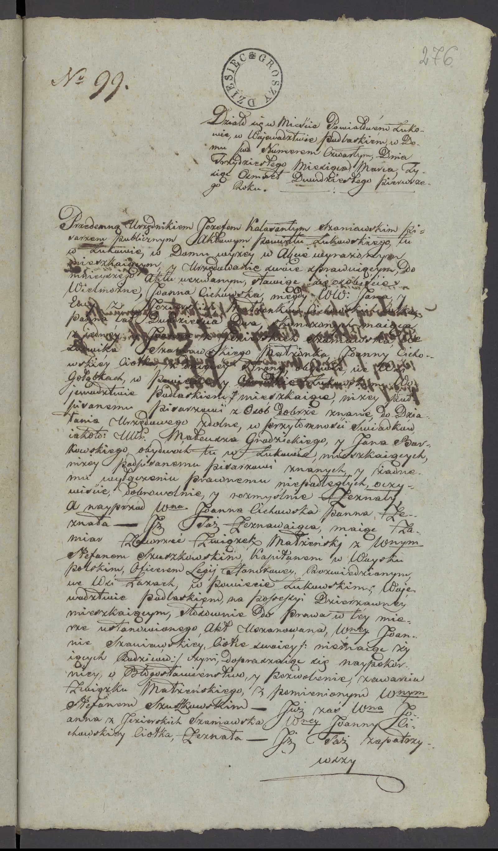 Szaniawski 99/1821, s. 1