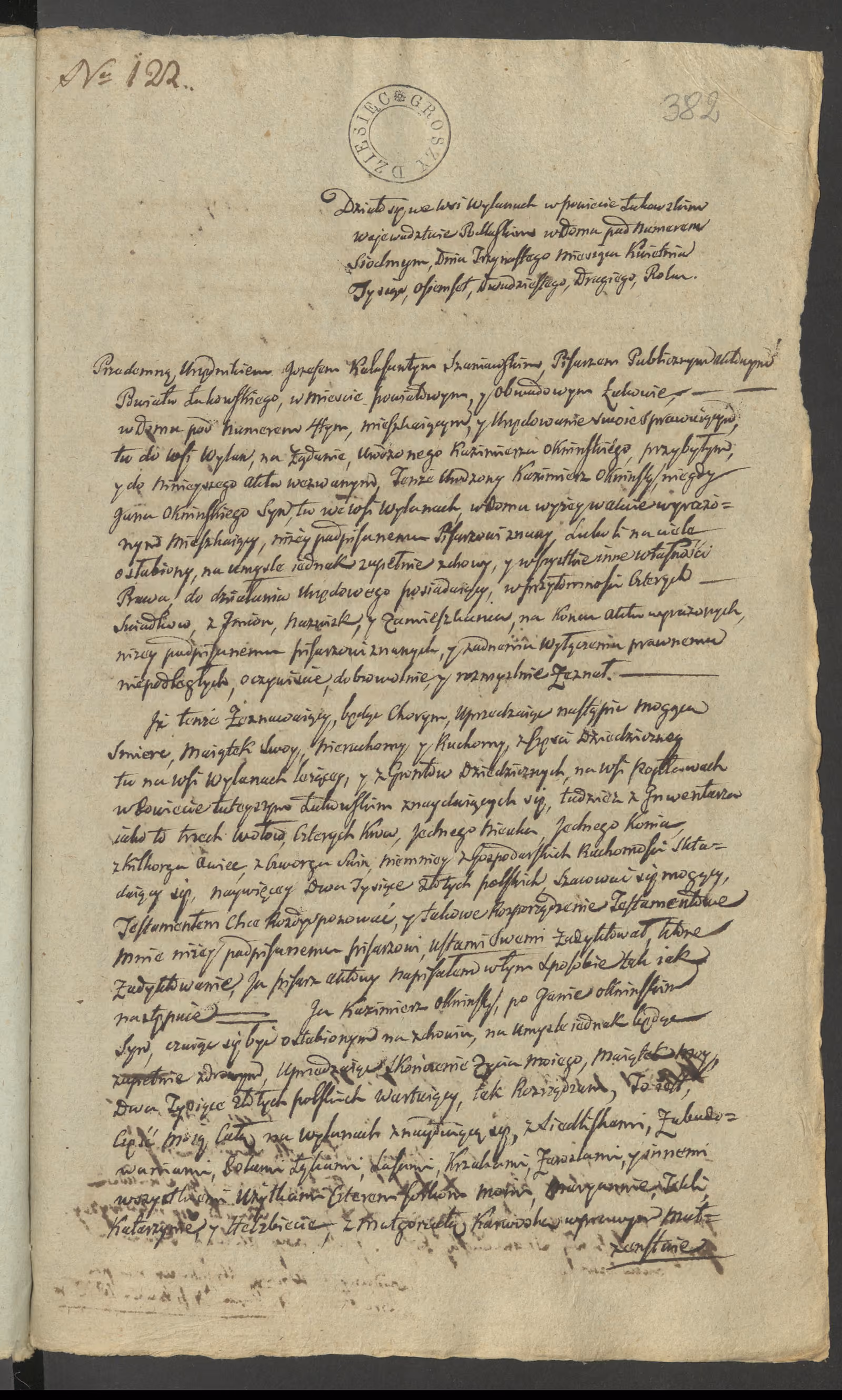 Szaniawski 122/1822, s. 1