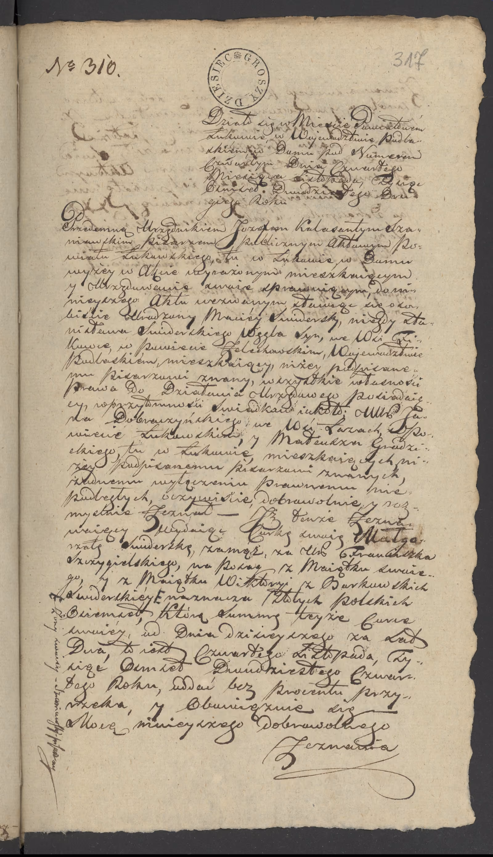 Szaniawski 310/1822, s. 1