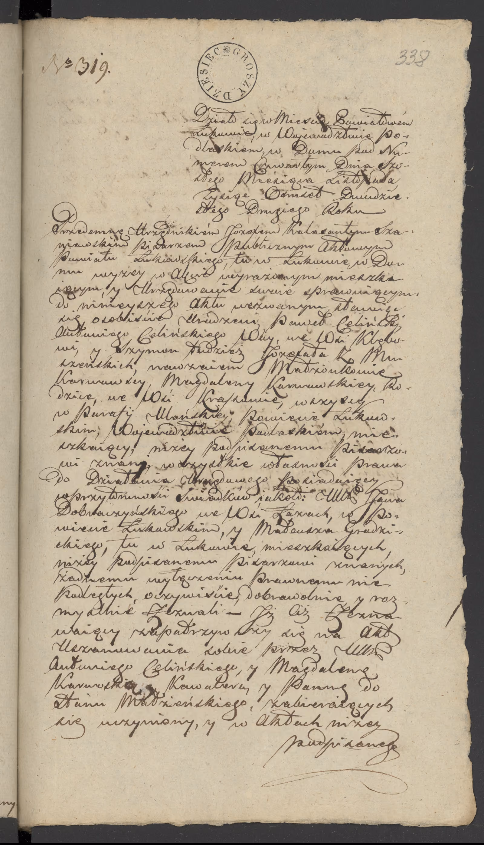 Szaniawski 319/1822, s. 1