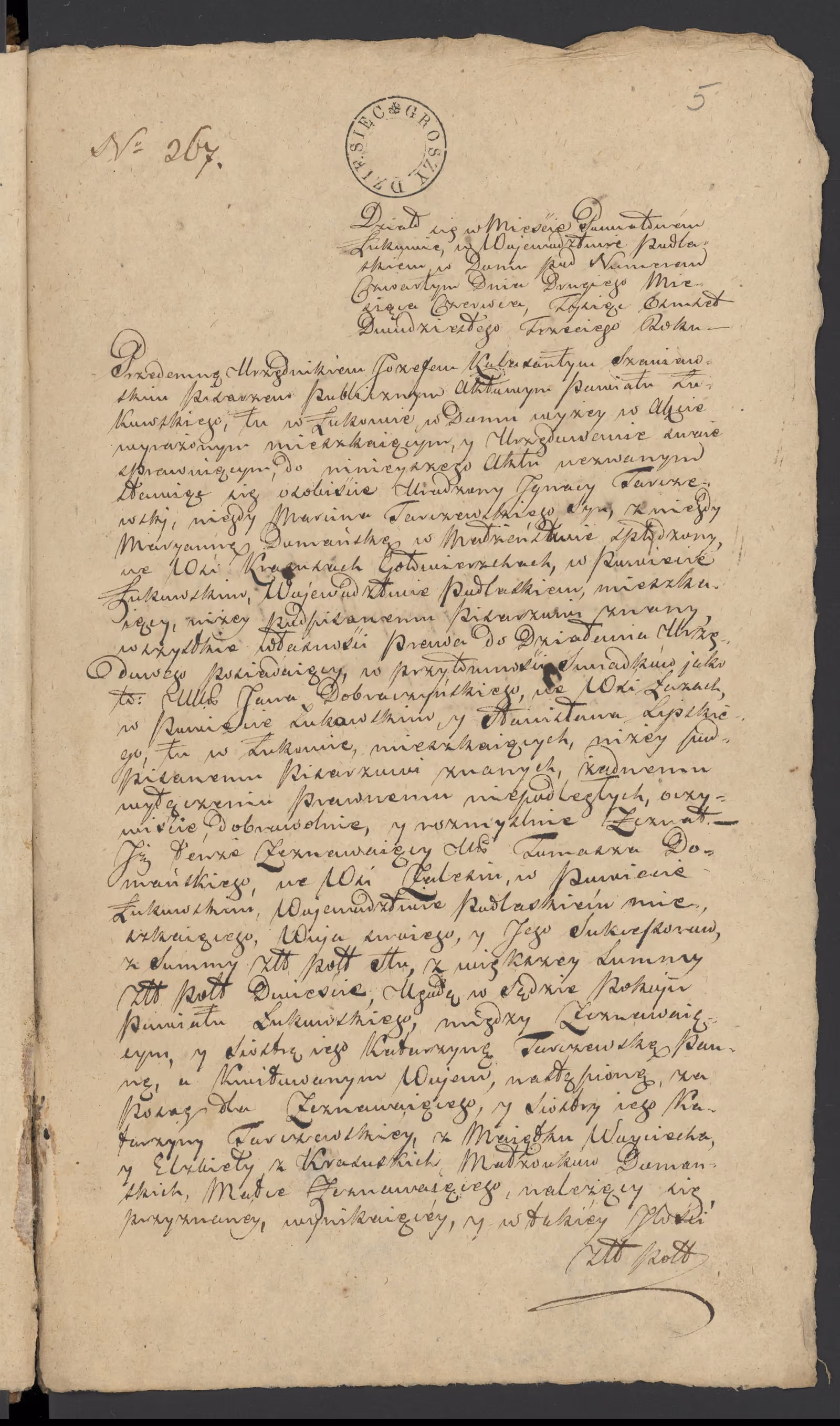Szaniawski 267/1823, s. 1