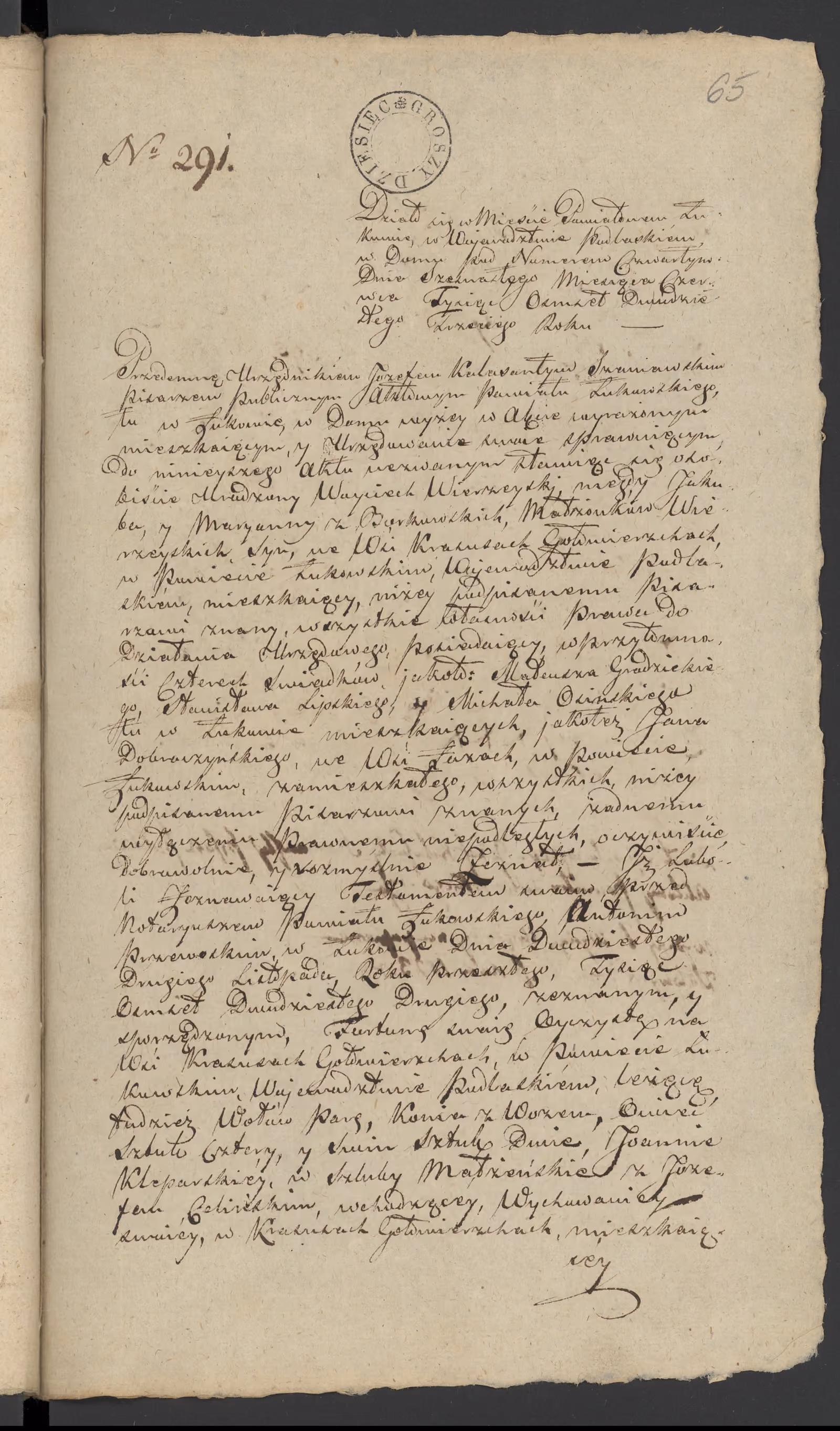 Szaniawski 291/1823, s. 1