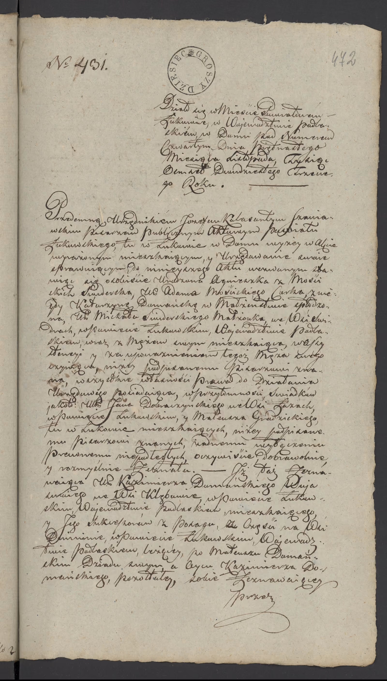 Szaniawski 431/1823, s. 1