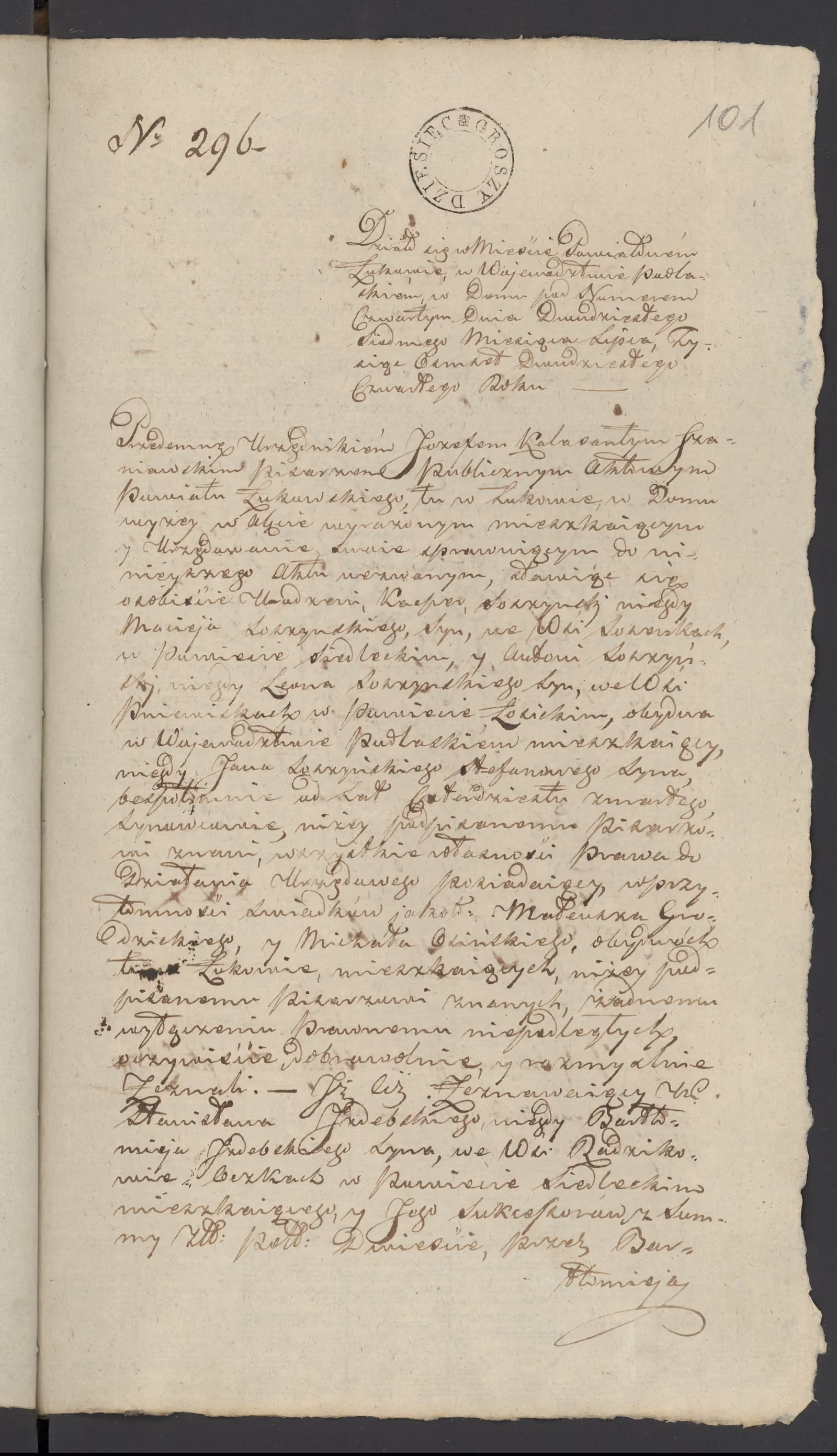 Szaniawski 296/1824, s. 1