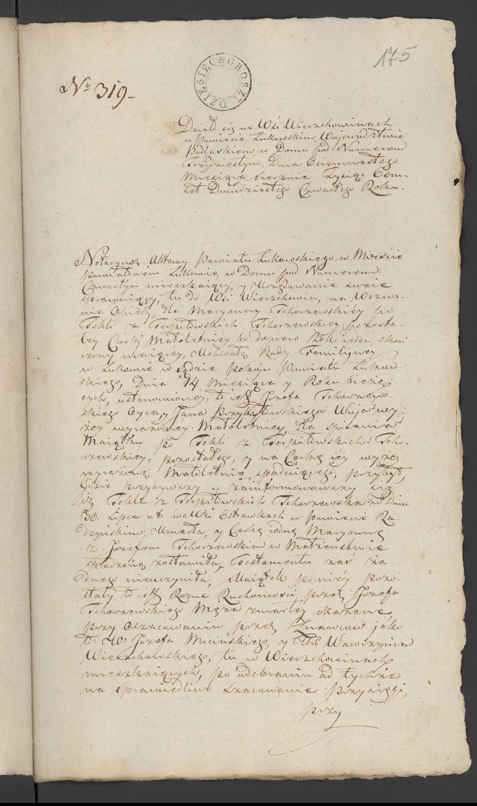 Szaniawski 319/1824, s. 1