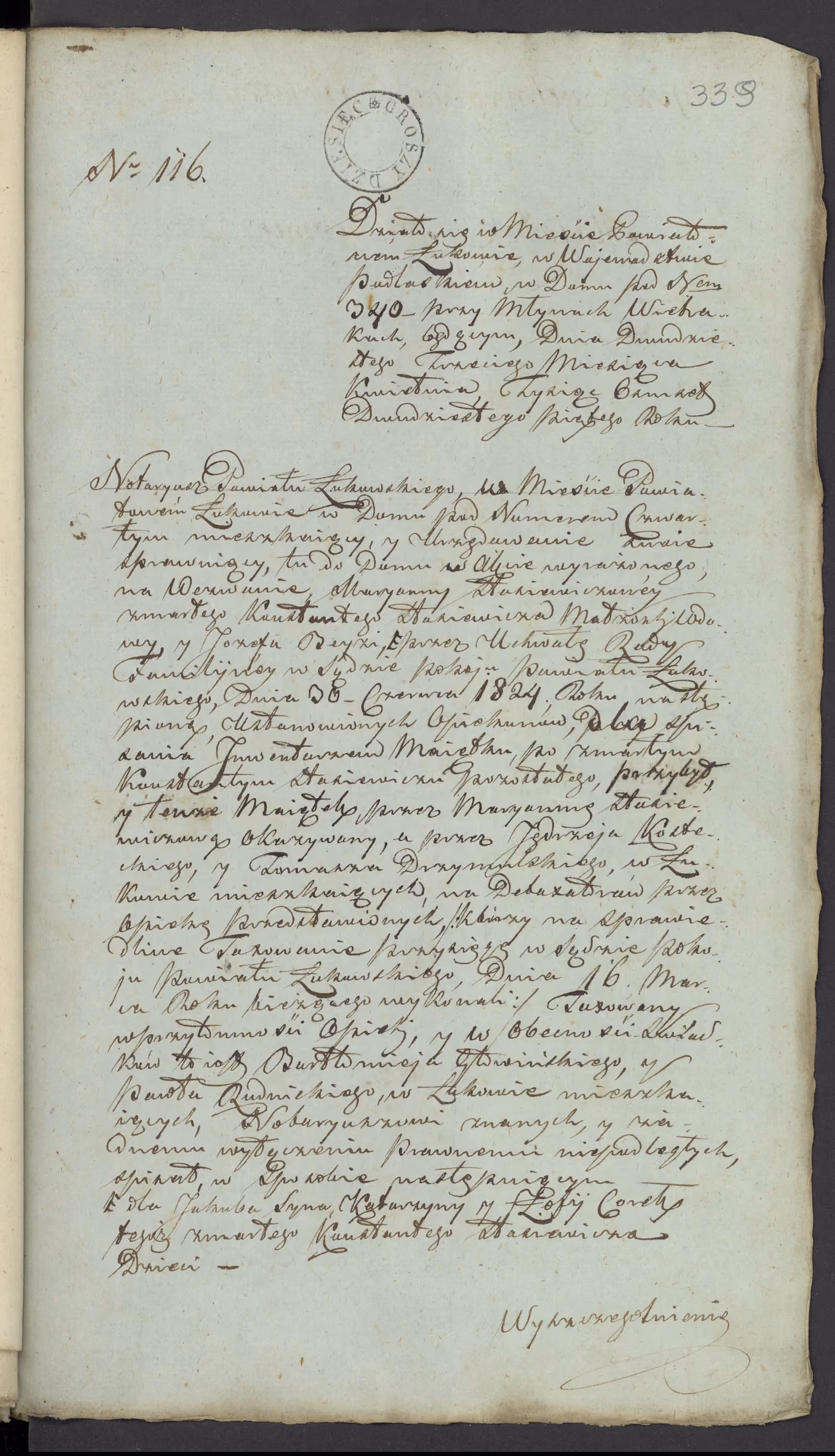 Szaniawski 116/1825, s. 1