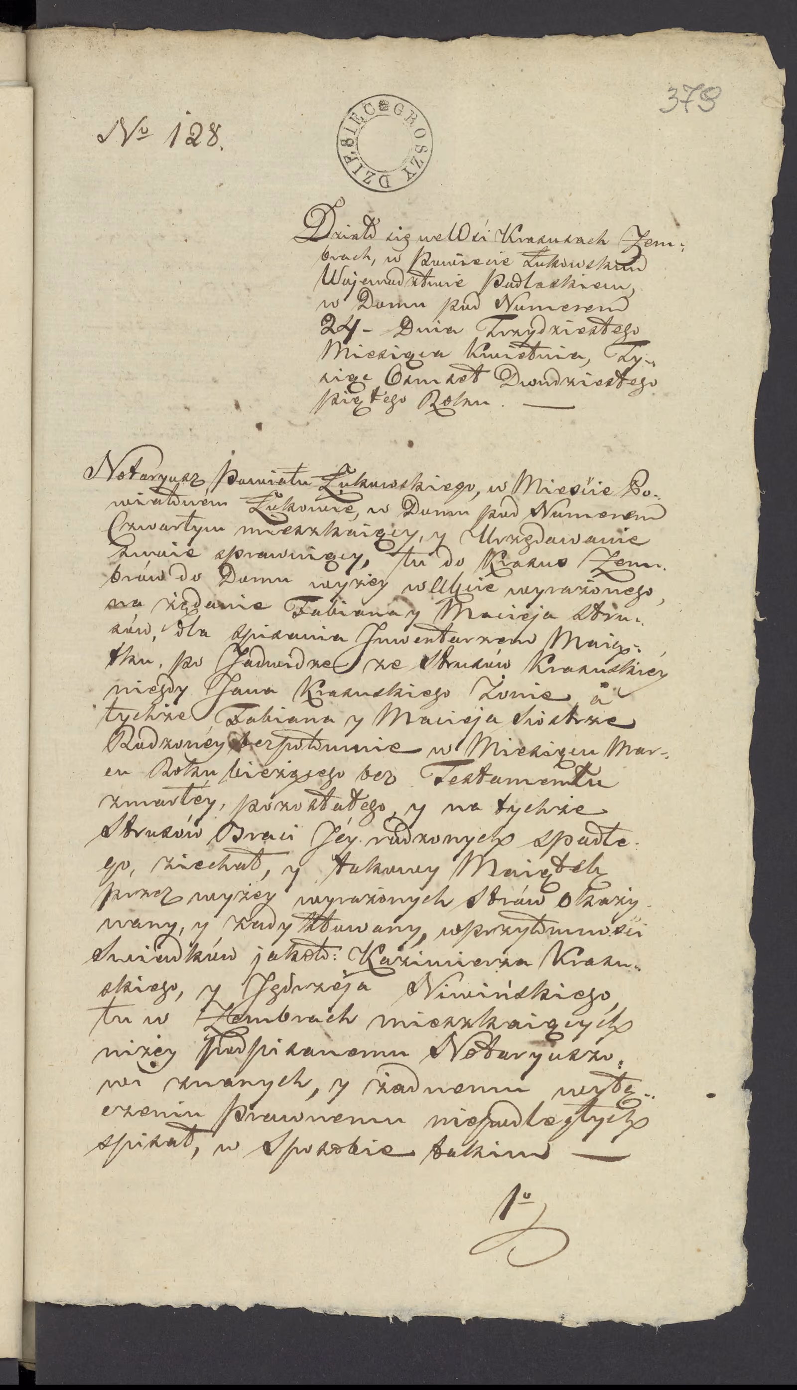 Szaniawski 128/1825, s. 1