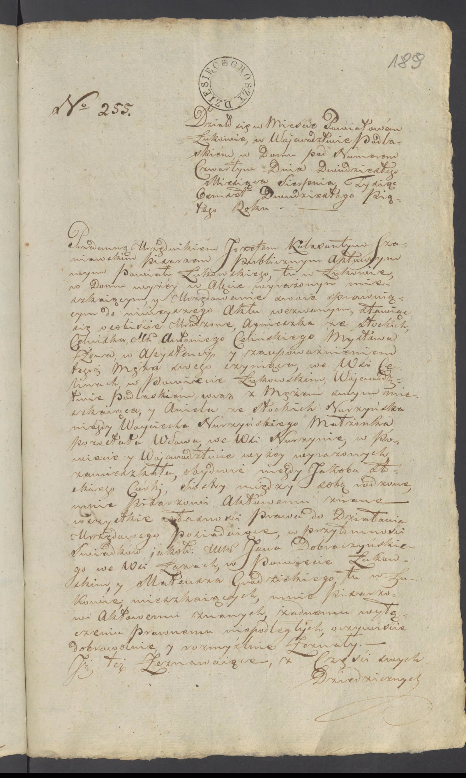 Szaniawski 255/1825, s. 1