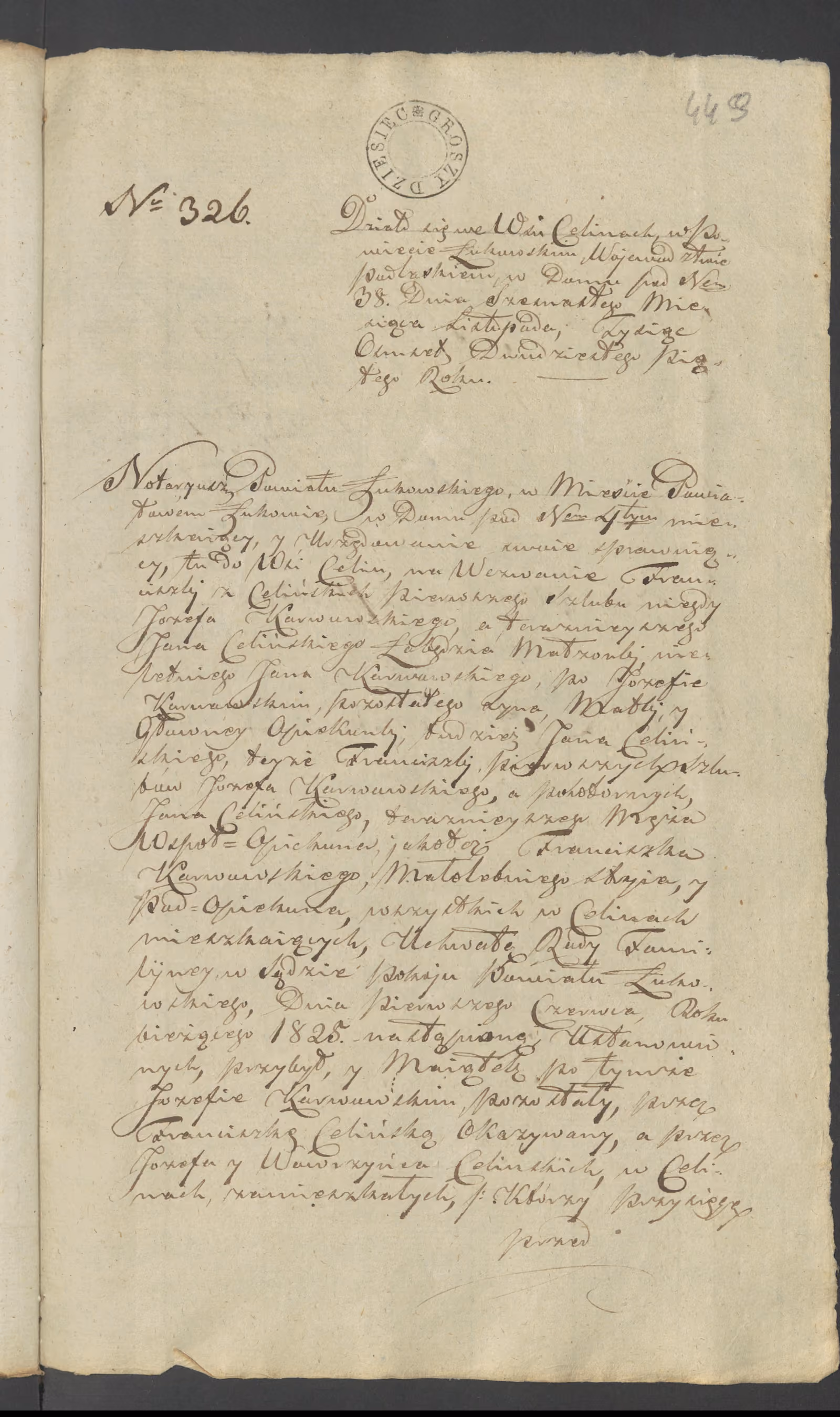Szaniawski 326/1825, s. 1