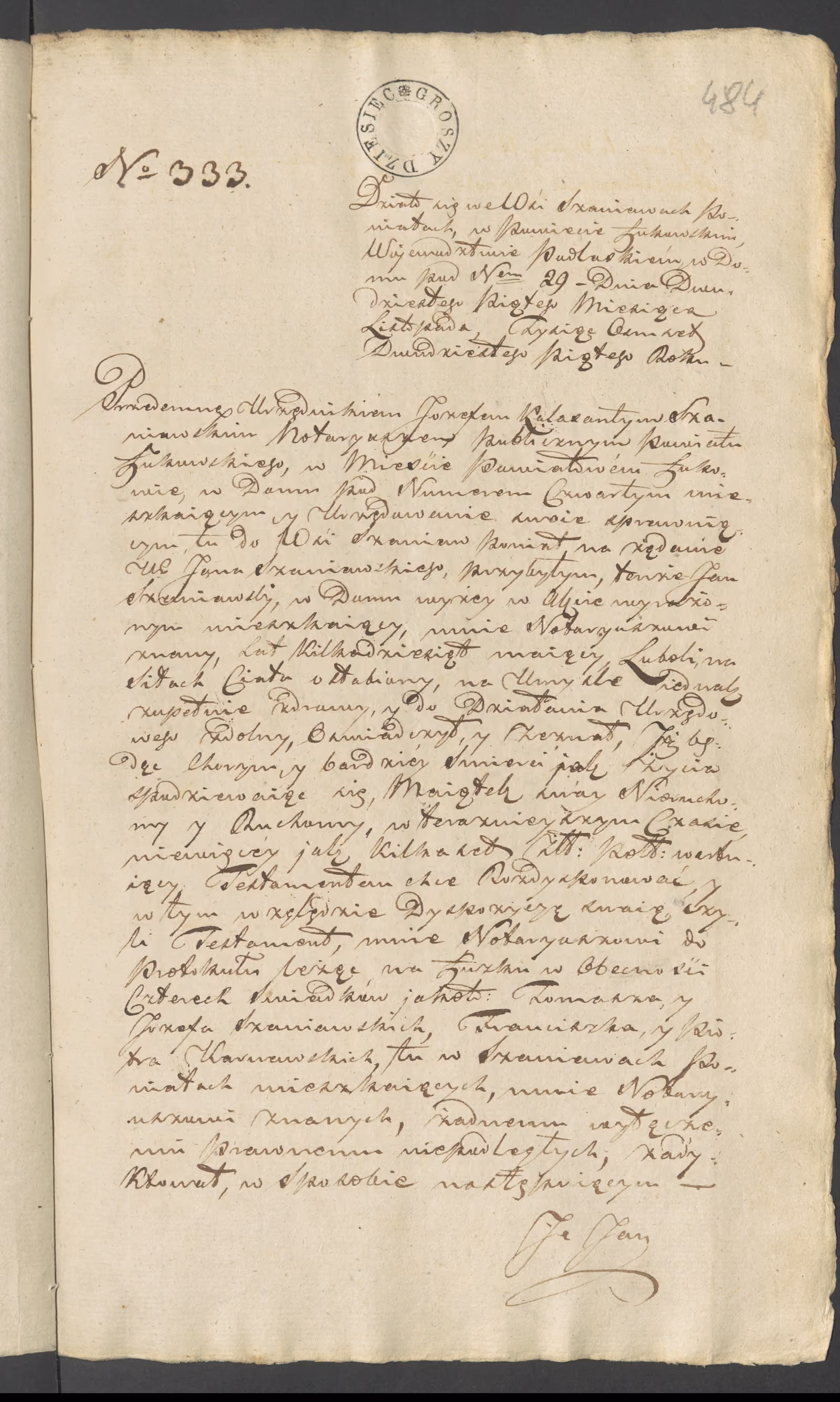 Szaniawski 333/1825, s. 1