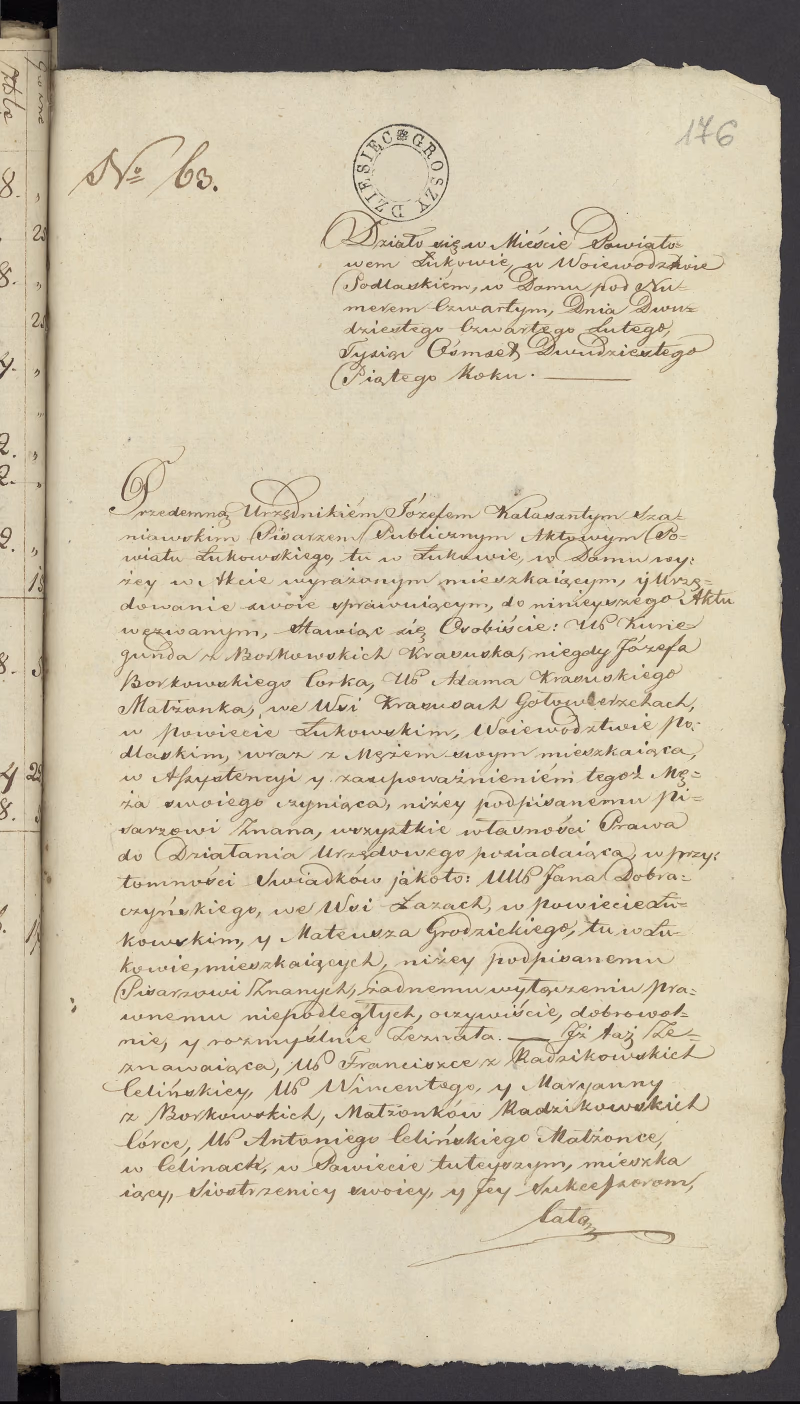 Szaniawski 63/1825, s. 1