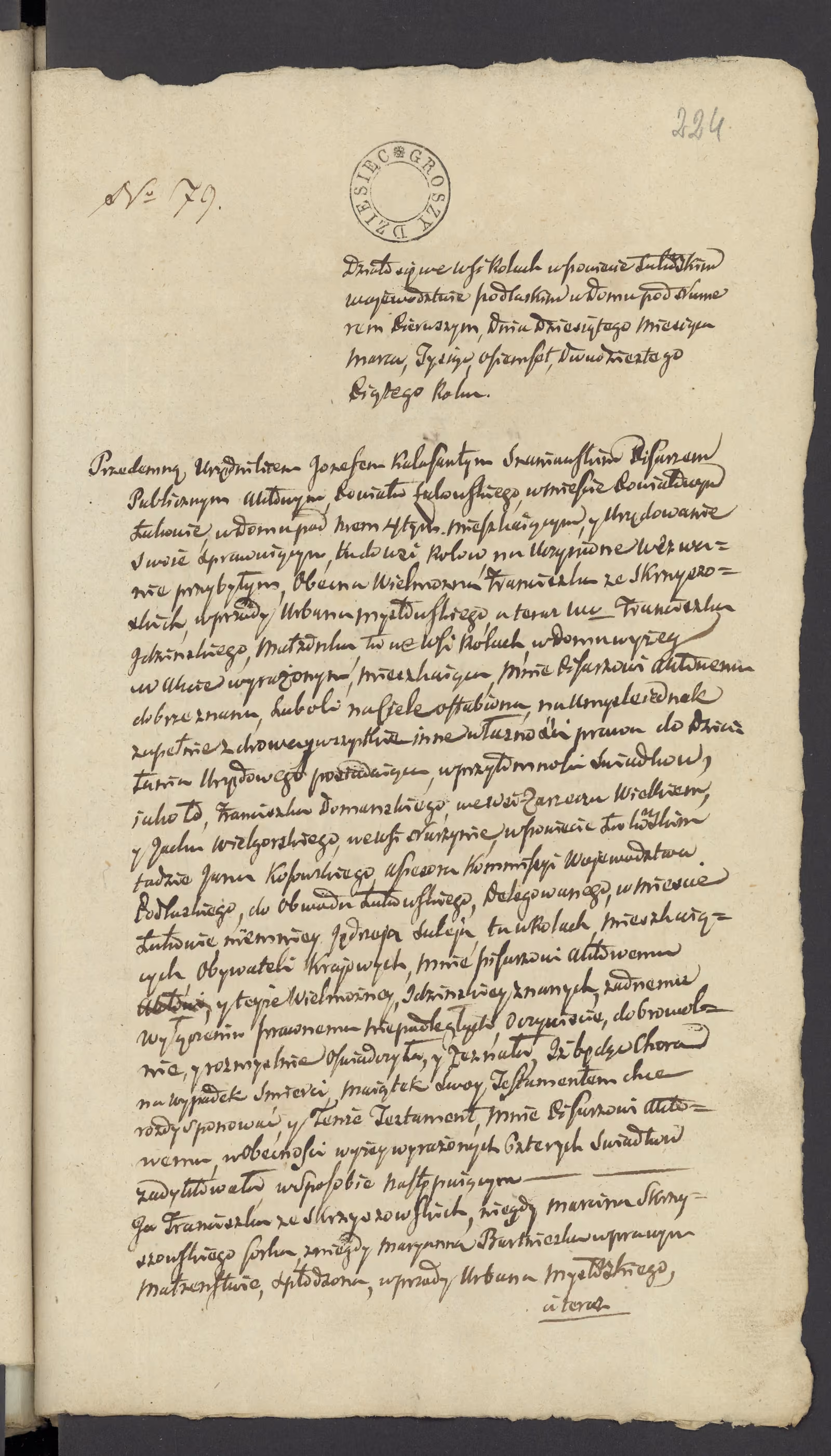 Szaniawski 79/1825, s. 1