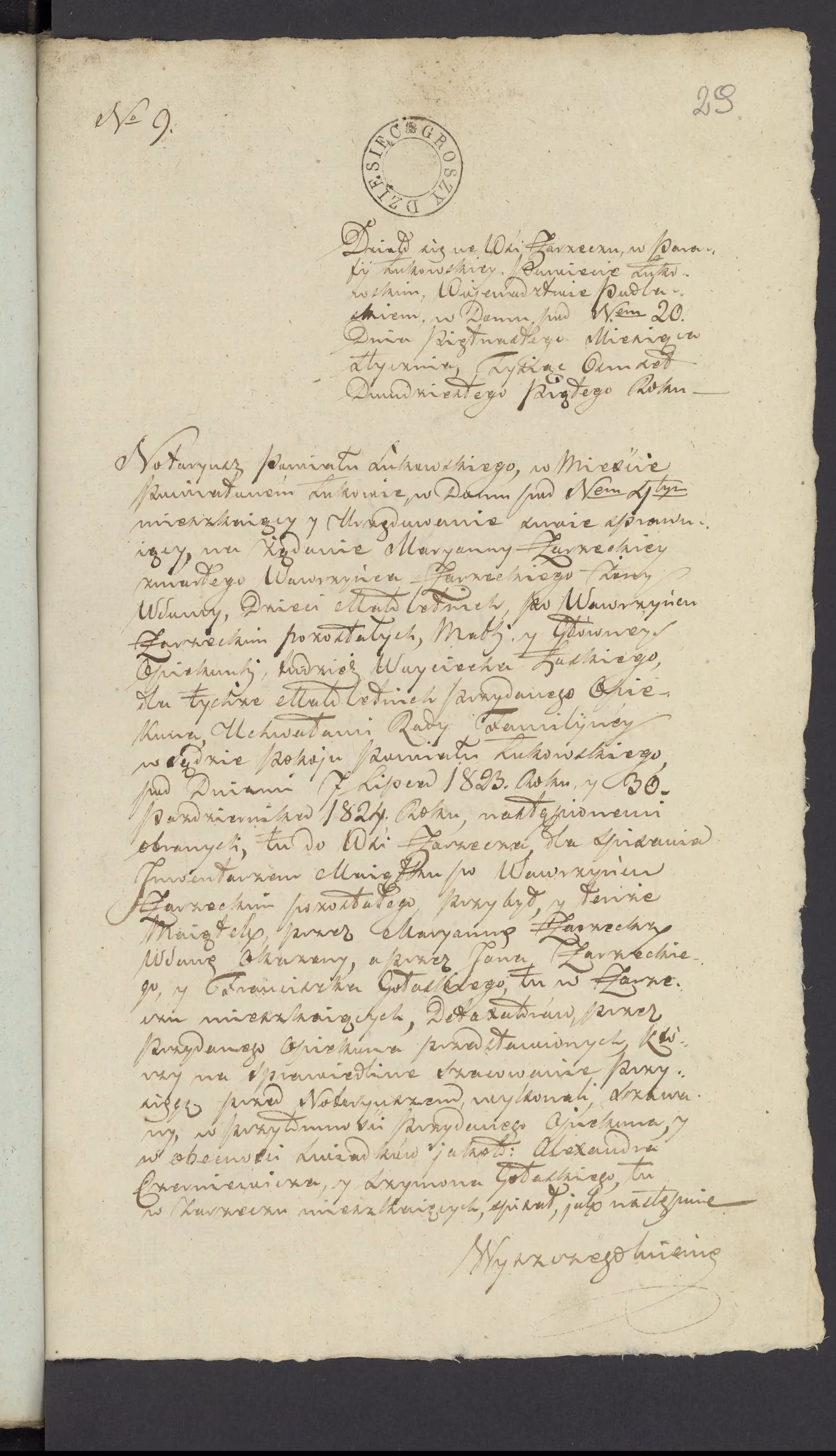 Szaniawski 9/1825, s. 1