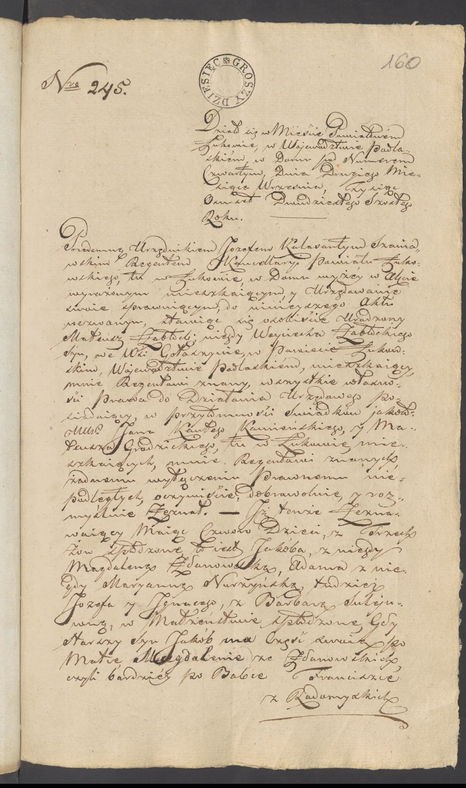 Szaniawski 245/1826, s. 1
