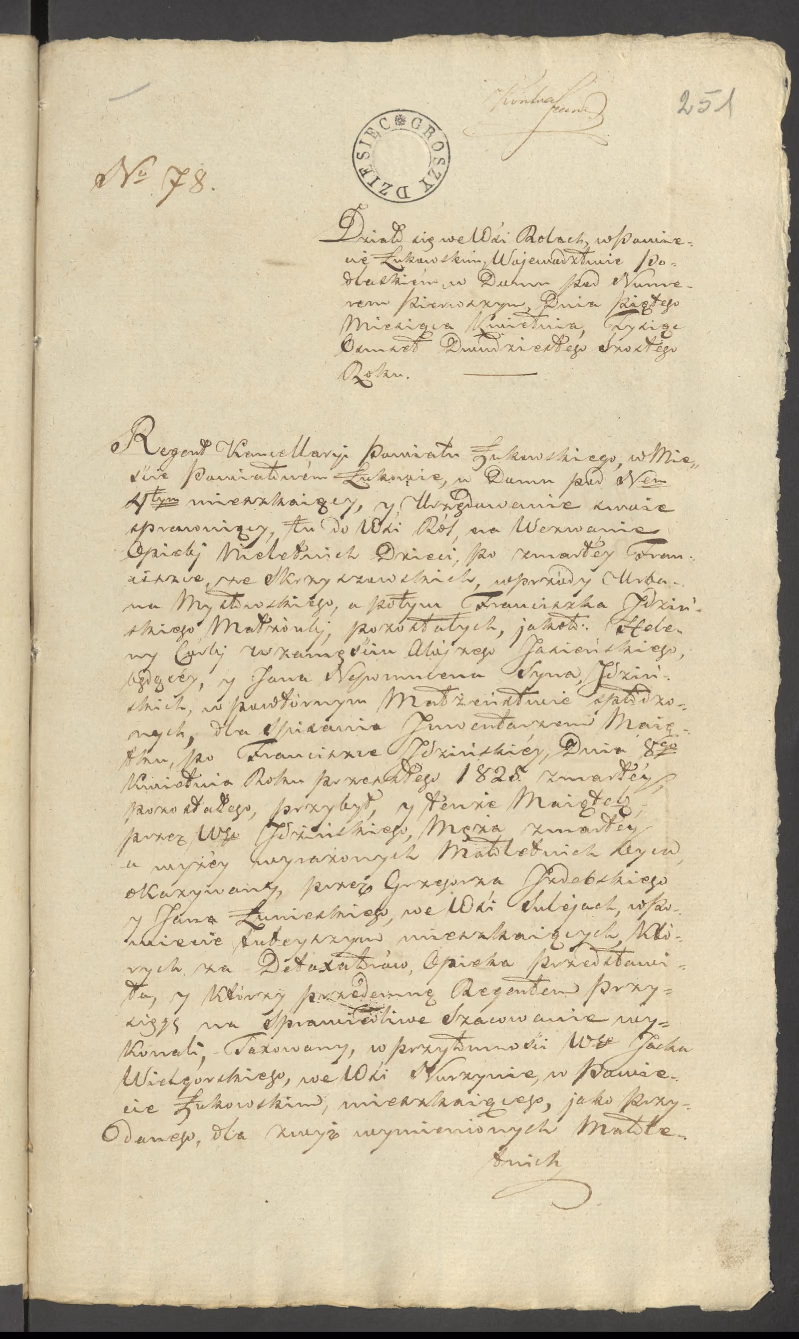 Szaniawski 78/1826, s. 1