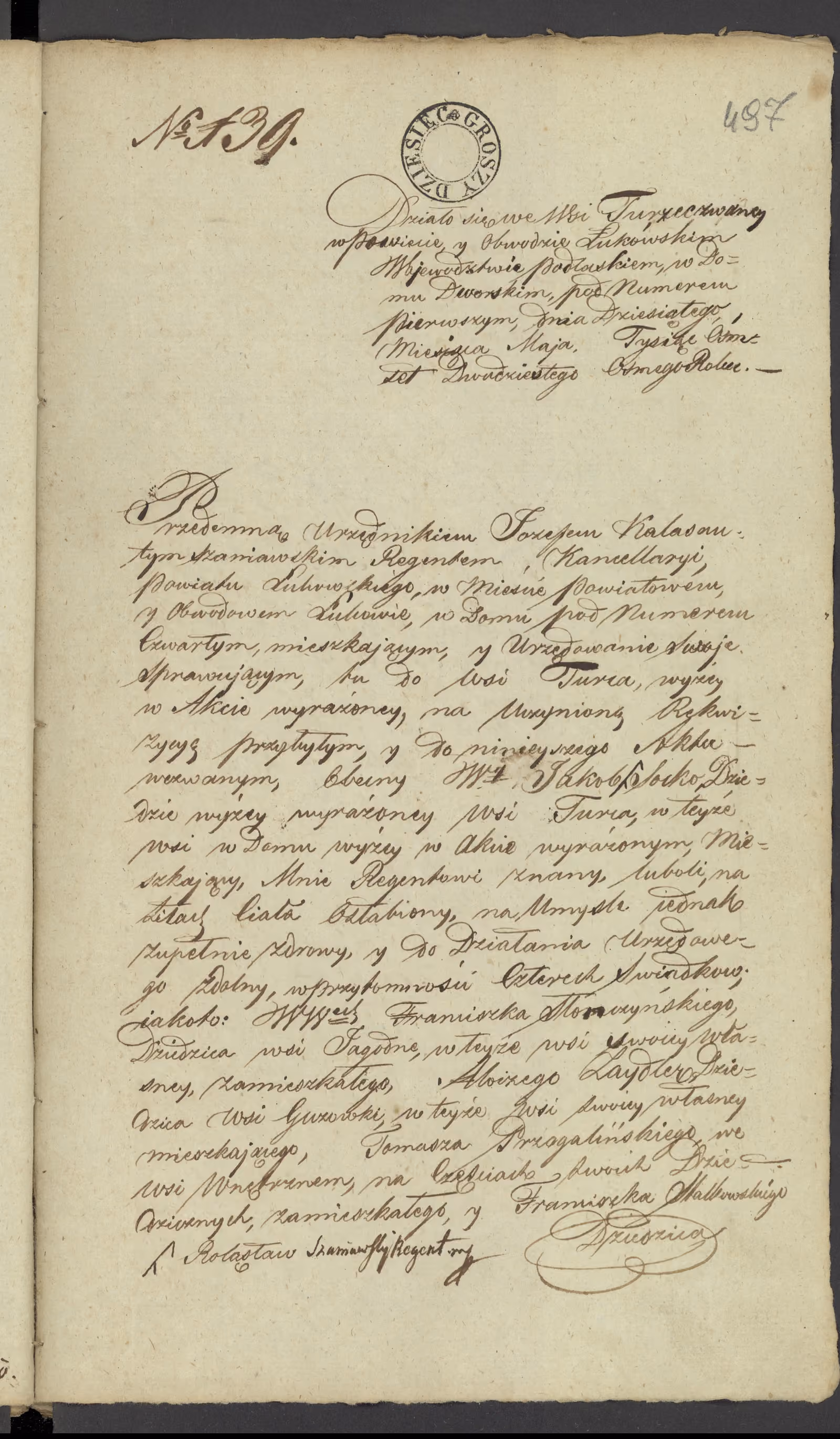 Szaniawski 139/1828, s. 1