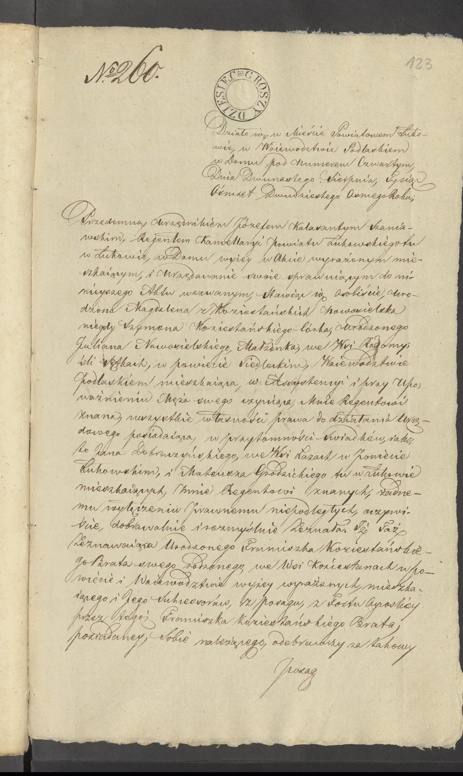 Szaniawski 260/1828, s. 1