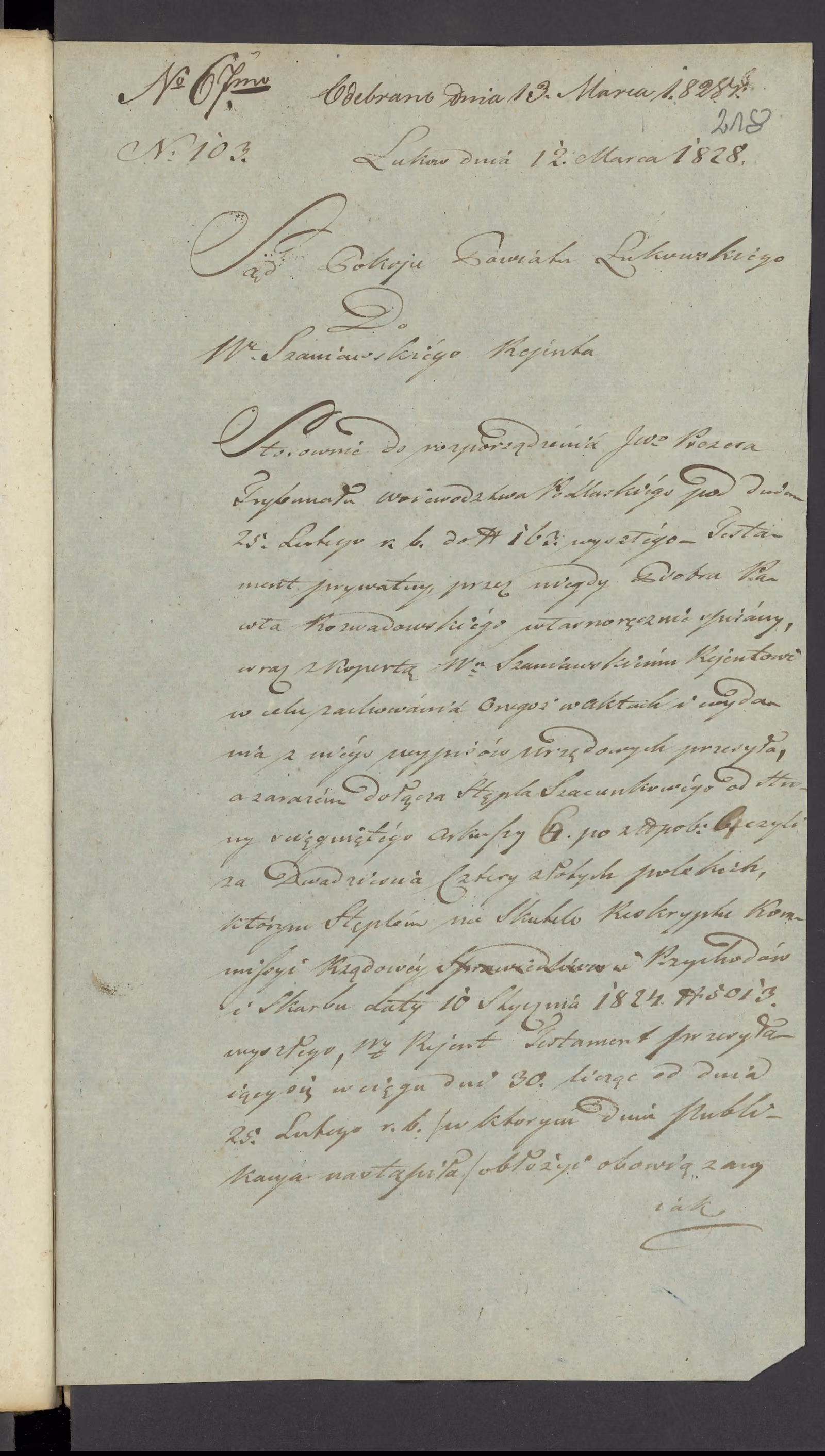 Szaniawski 67/1828, s. 1