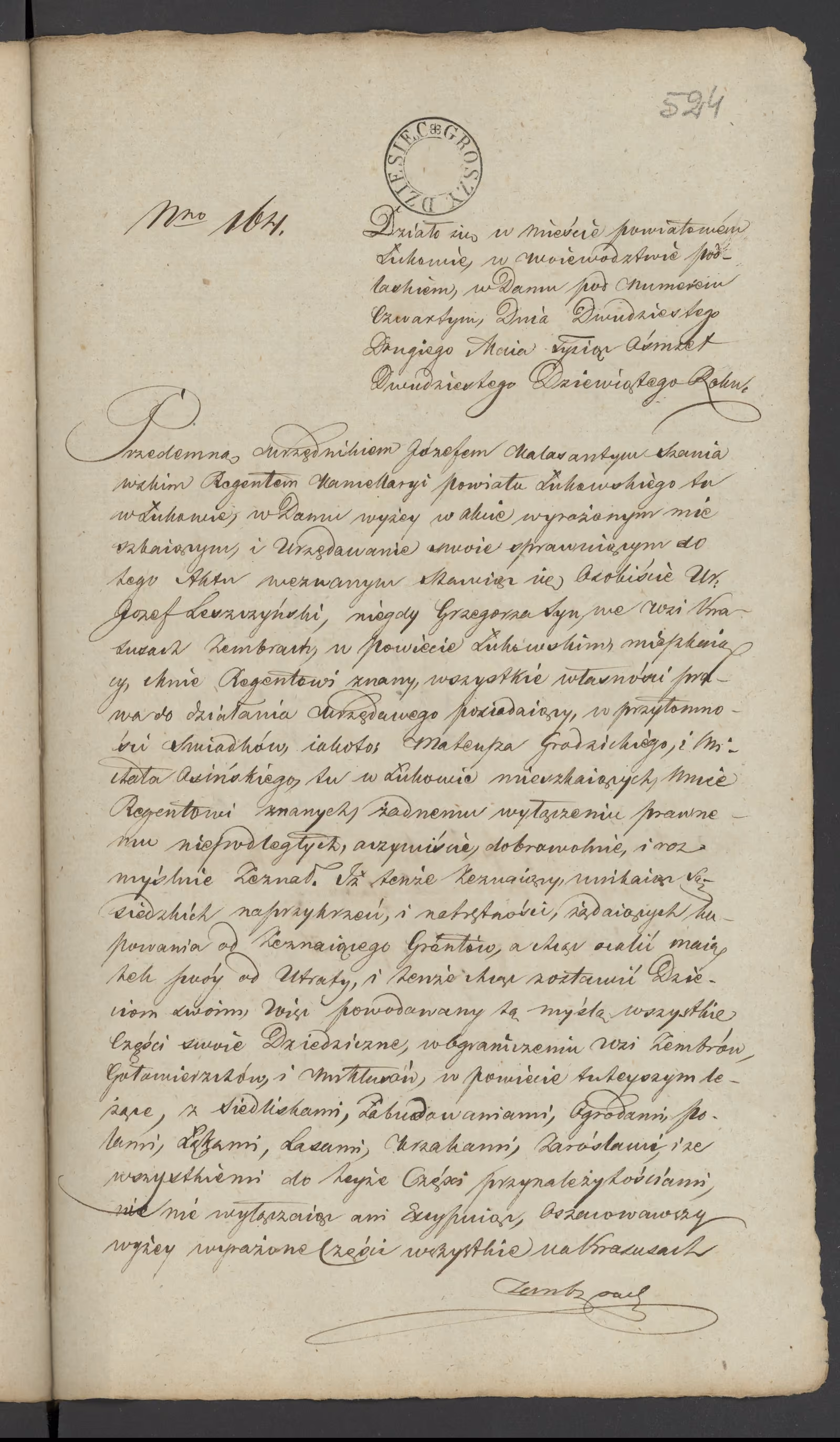 Szaniawski 164/1829, s. 1