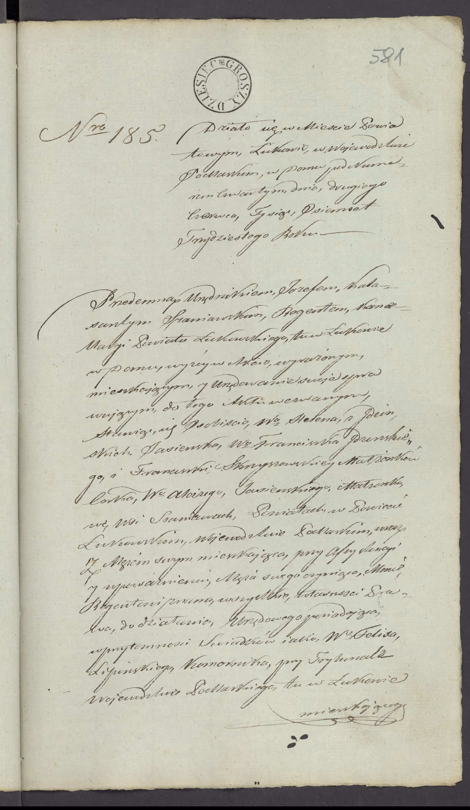 Szaniawski 185/1830, s. 1