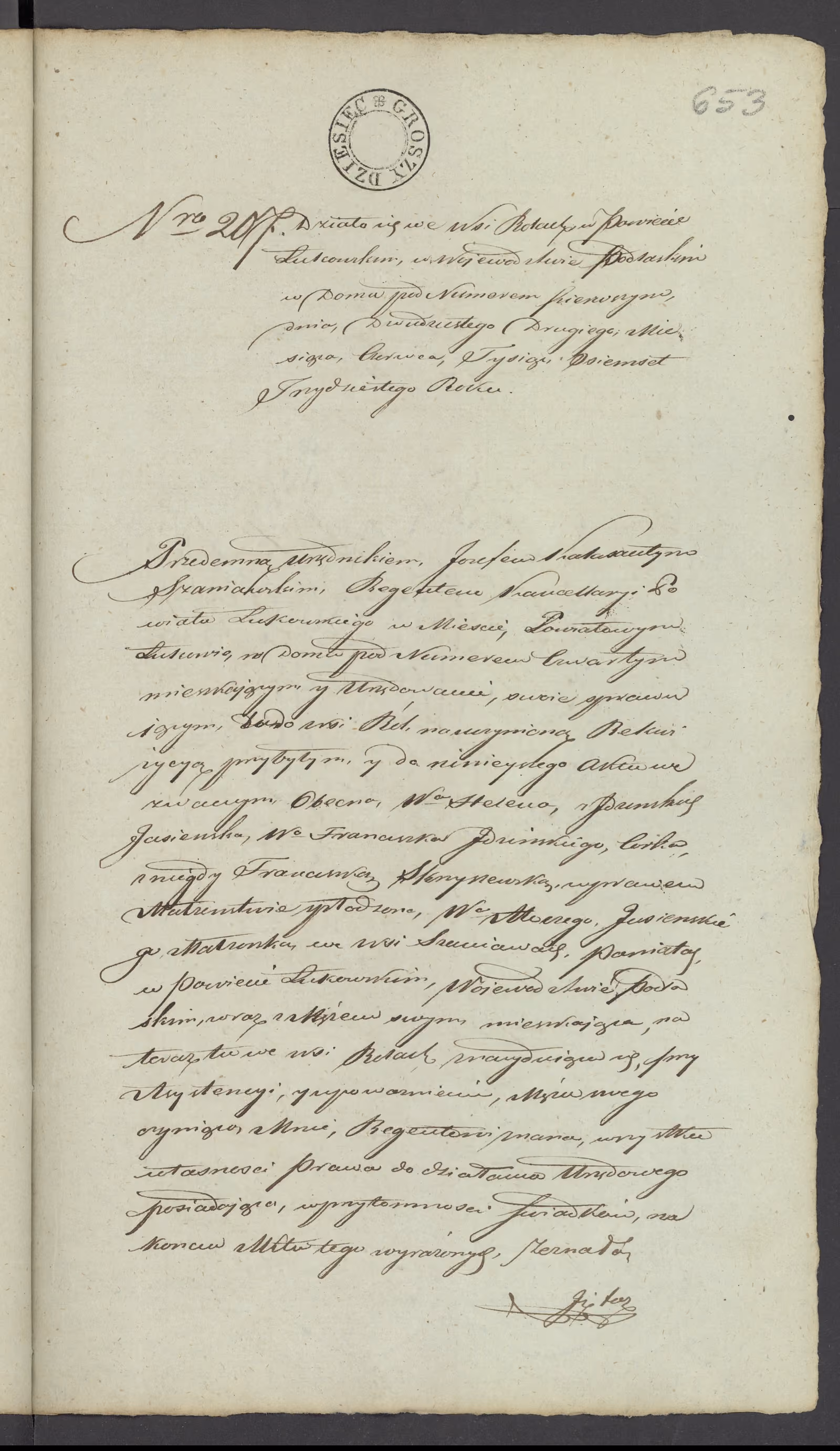 Szaniawski 207/1830, s. 1