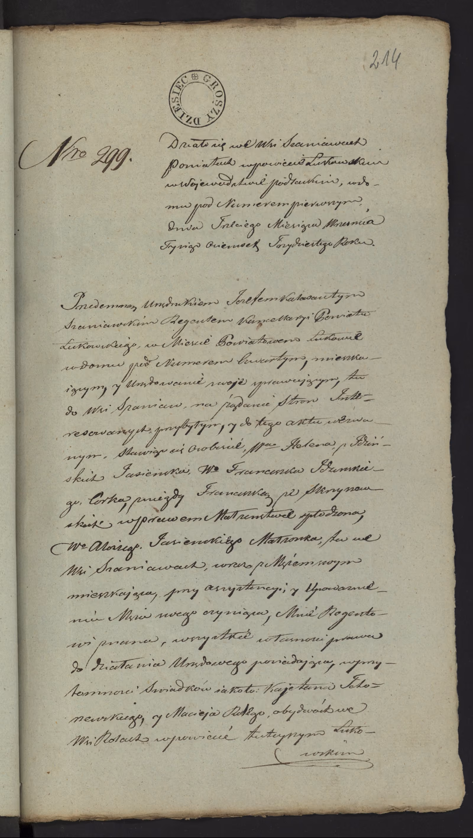 Szaniawski 299/1830, s. 1