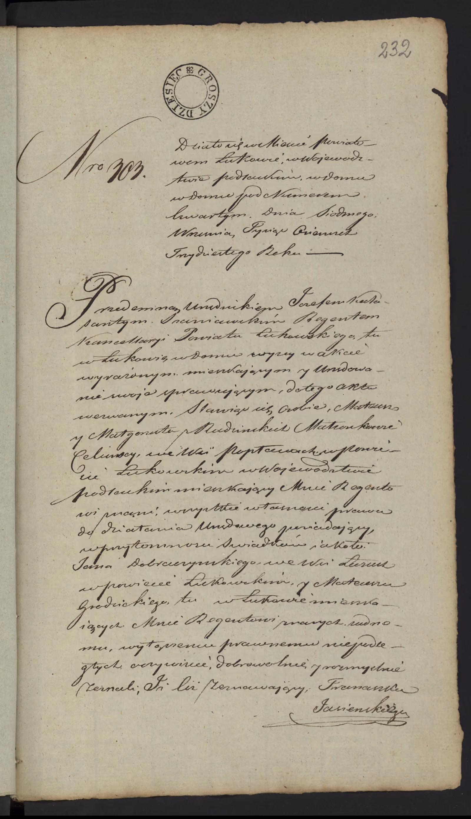 Szaniawski 303/1830, s. 1
