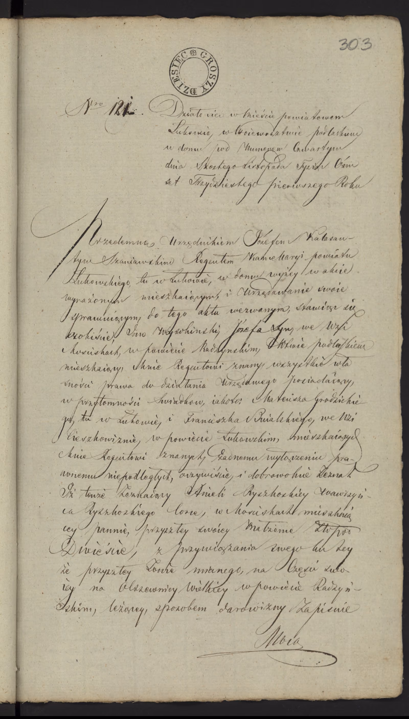 Szaniawski 121/1831, s. 1