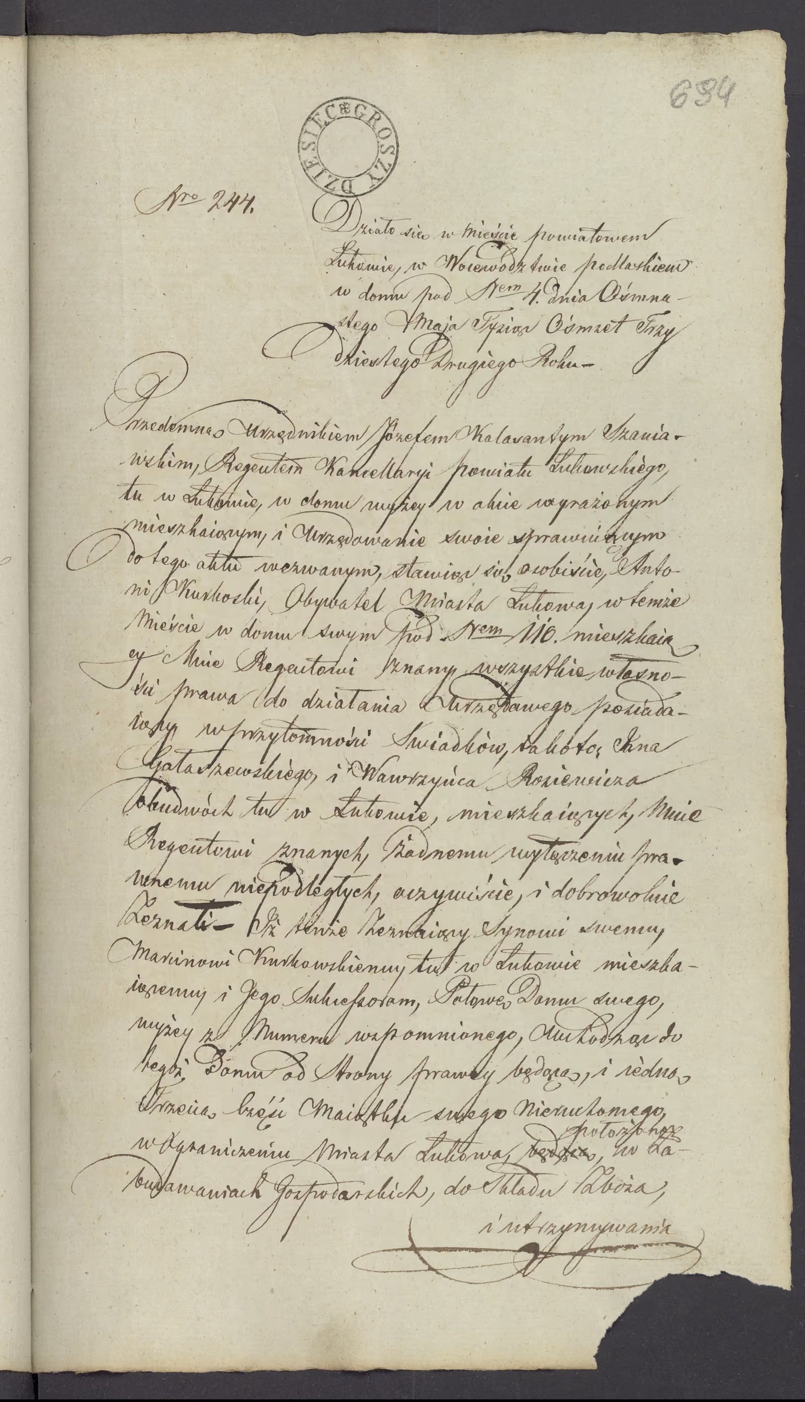 Szaniawski 244/1832, s. 1