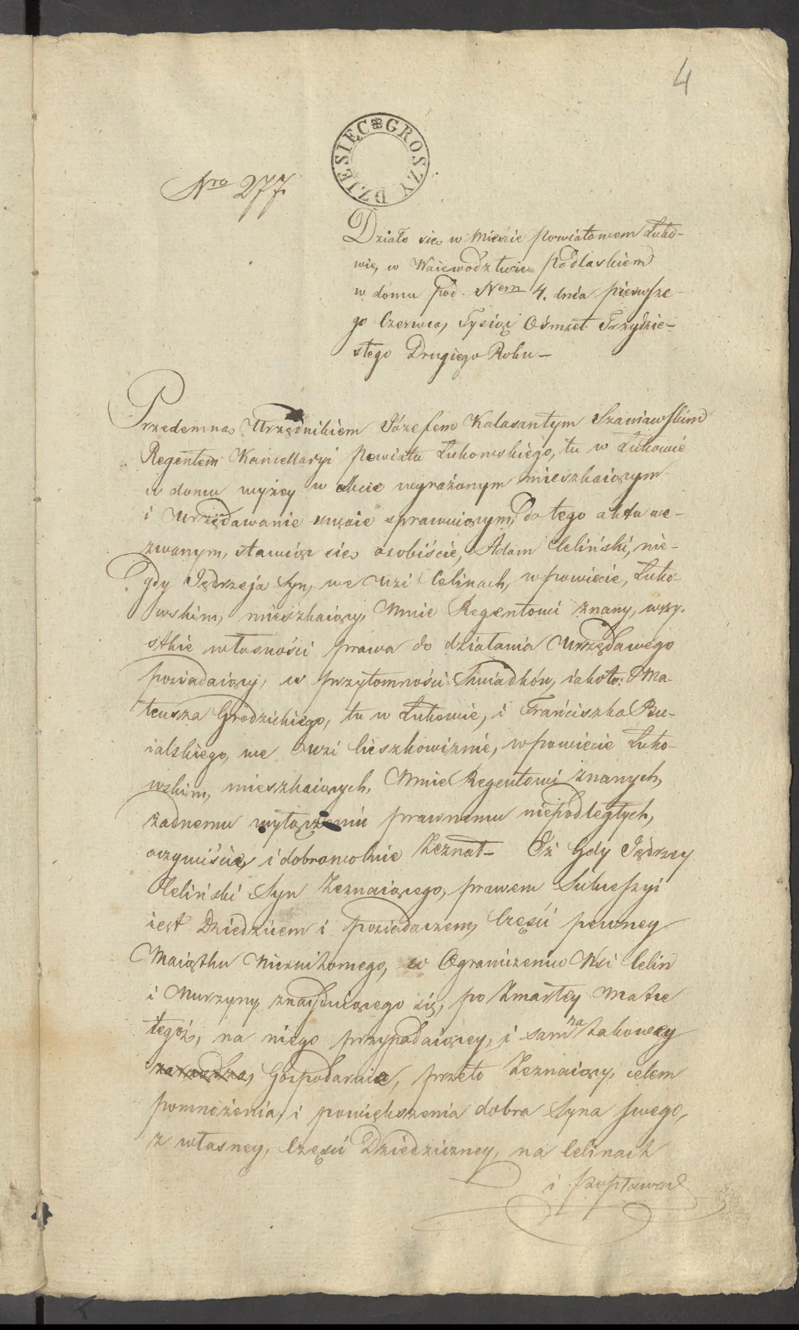 Szaniawski 277/1832, s. 1