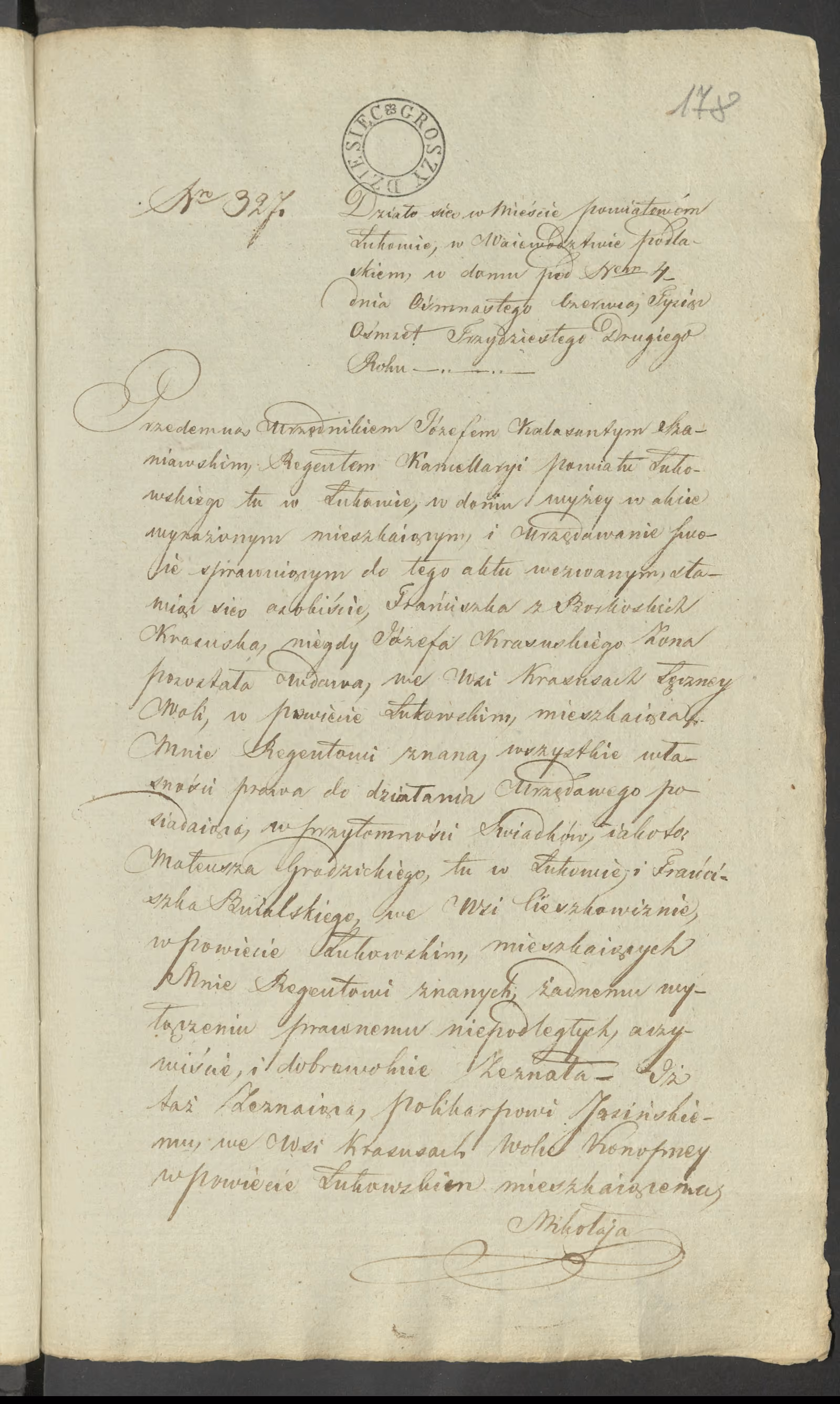 Szaniawski 327/1832, s. 1