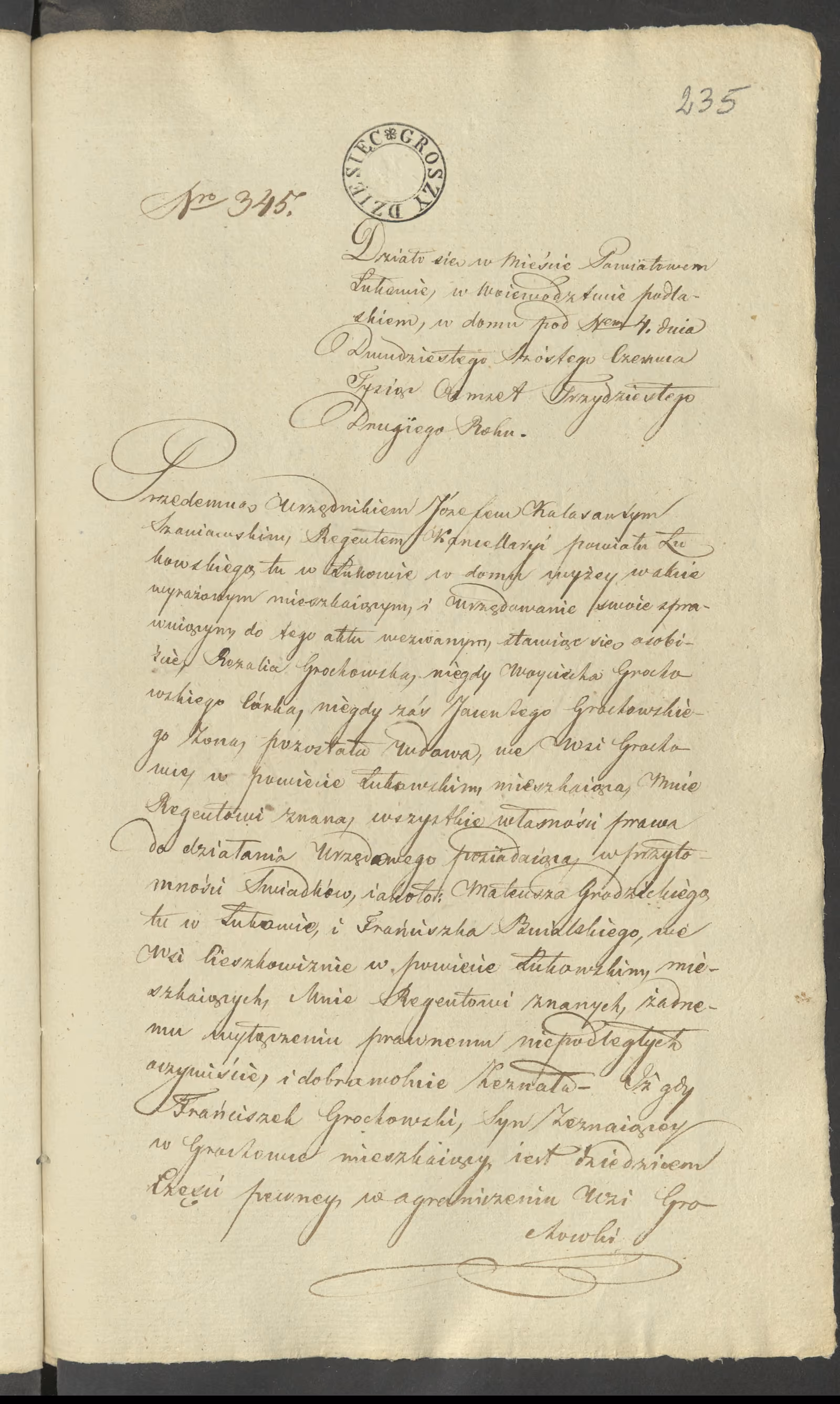 Szaniawski 345/1832, s. 1