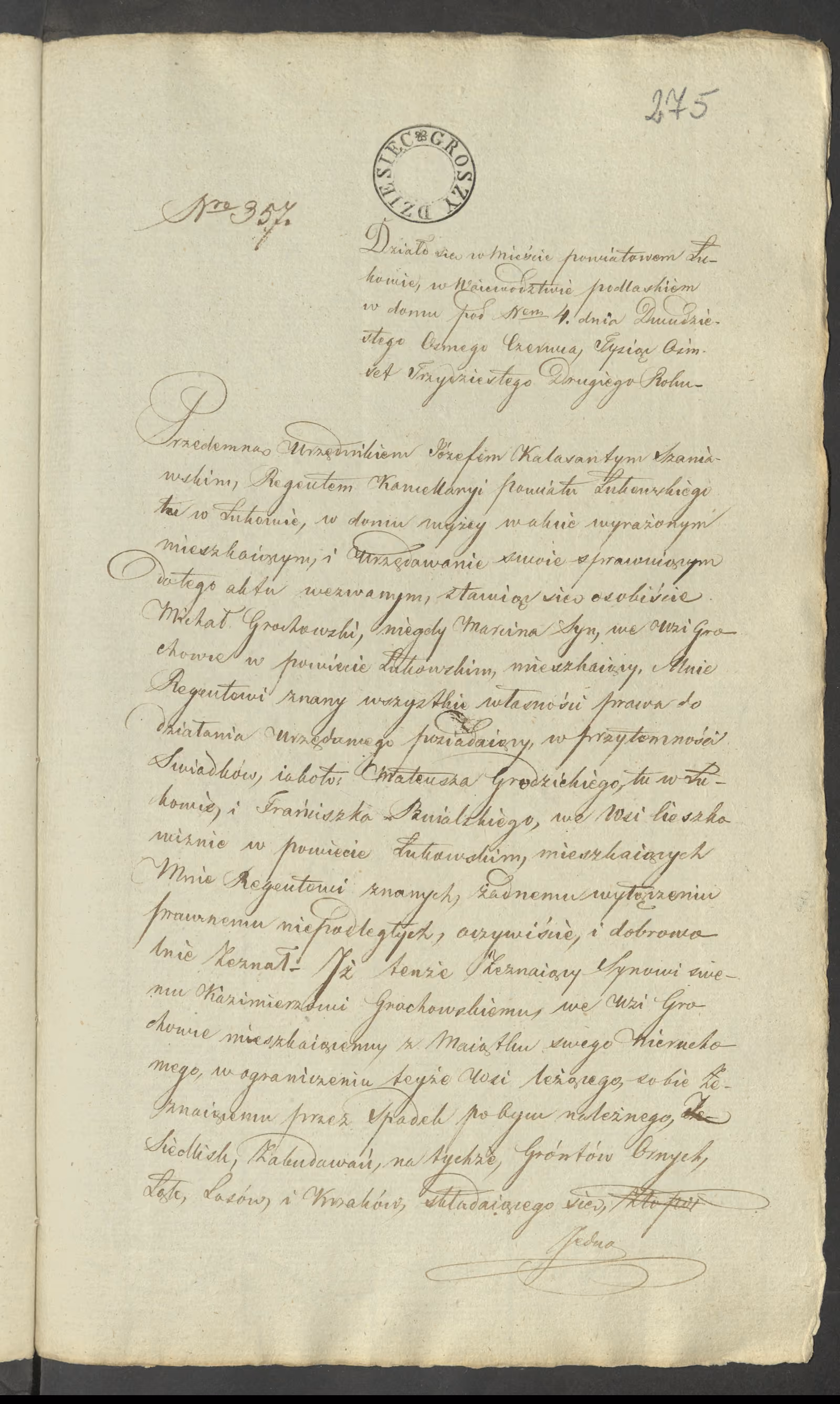 Szaniawski 357/1832, s. 1