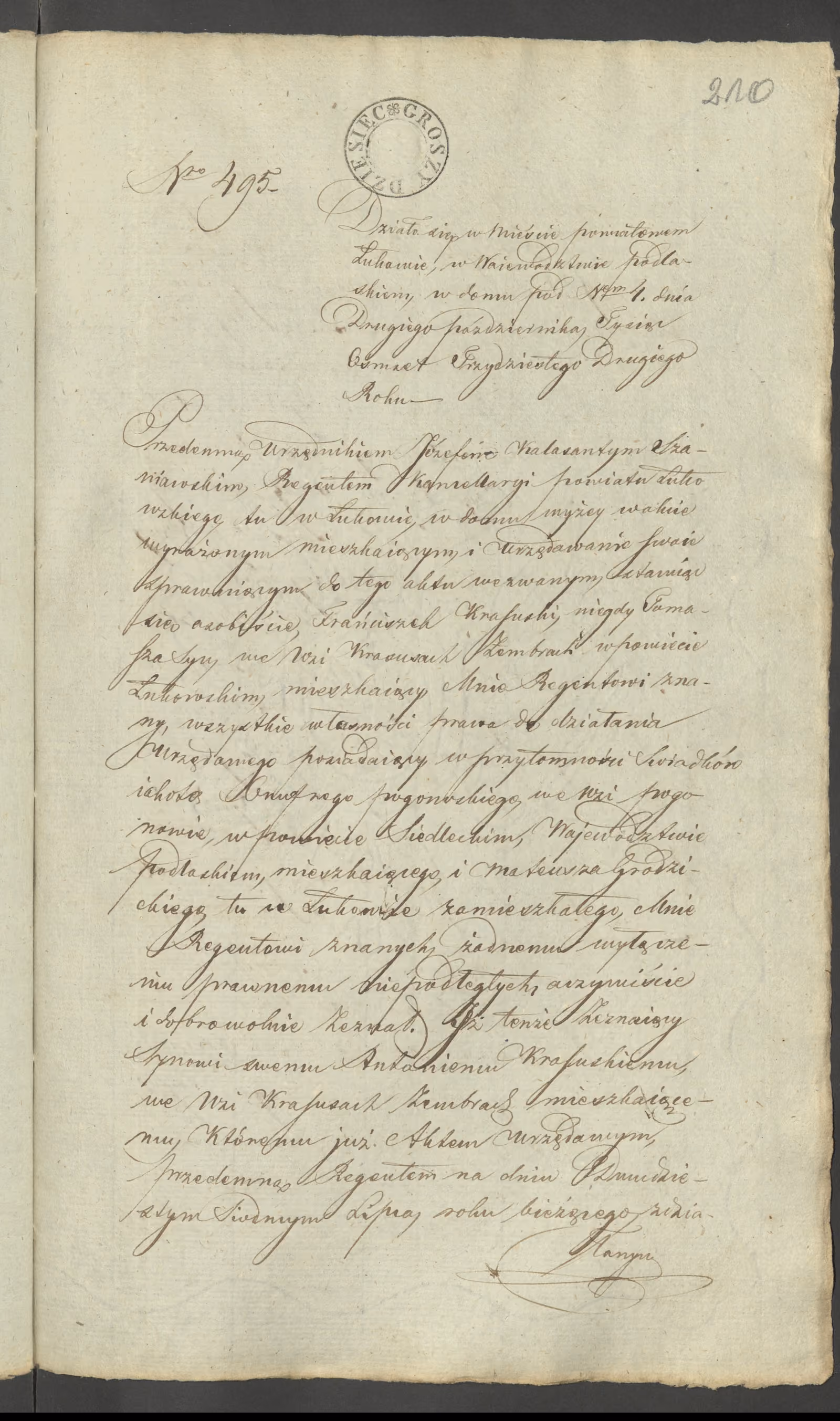 Szaniawski 495/1832, s. 1
