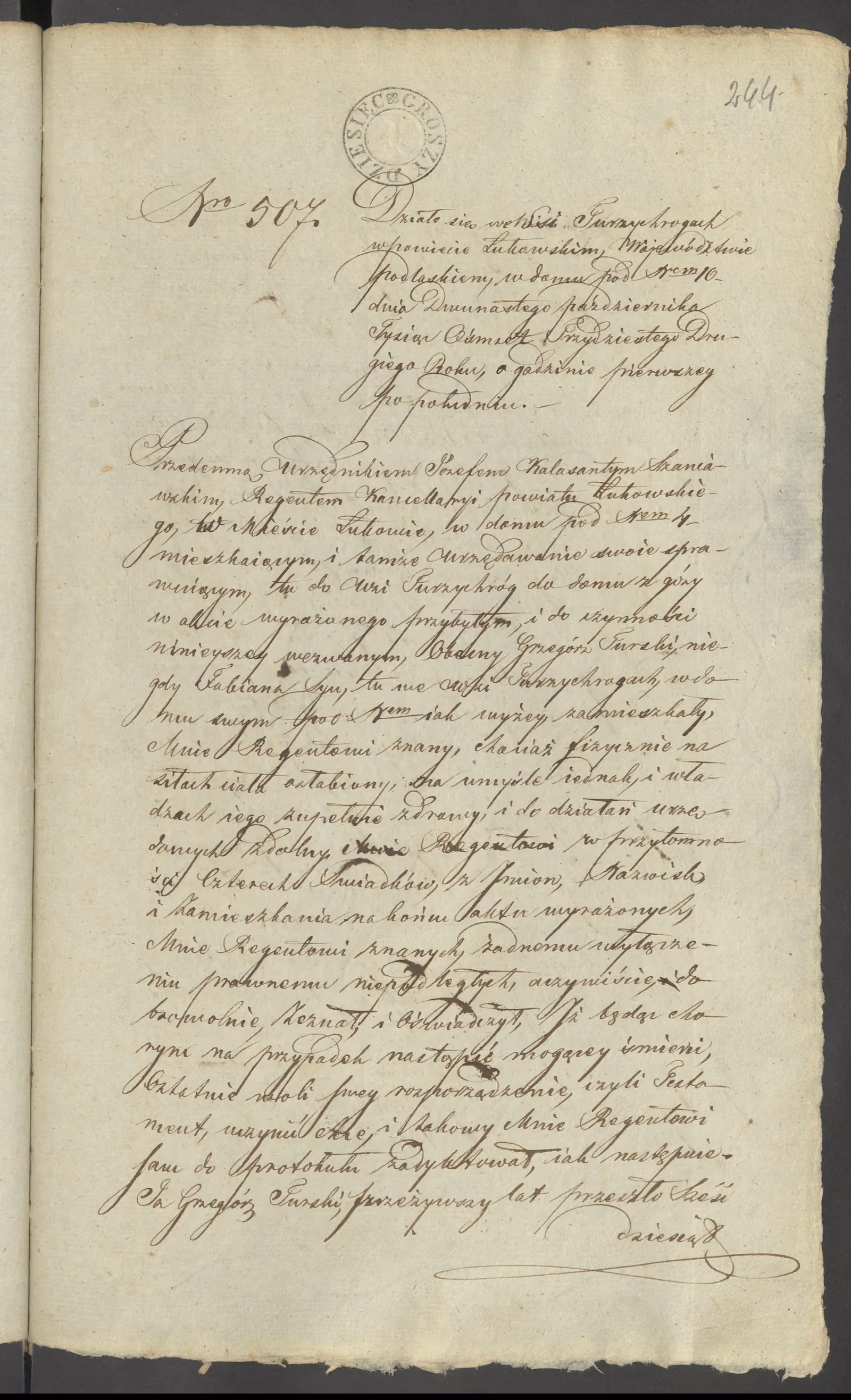 Szaniawski 507/1832, s. 1