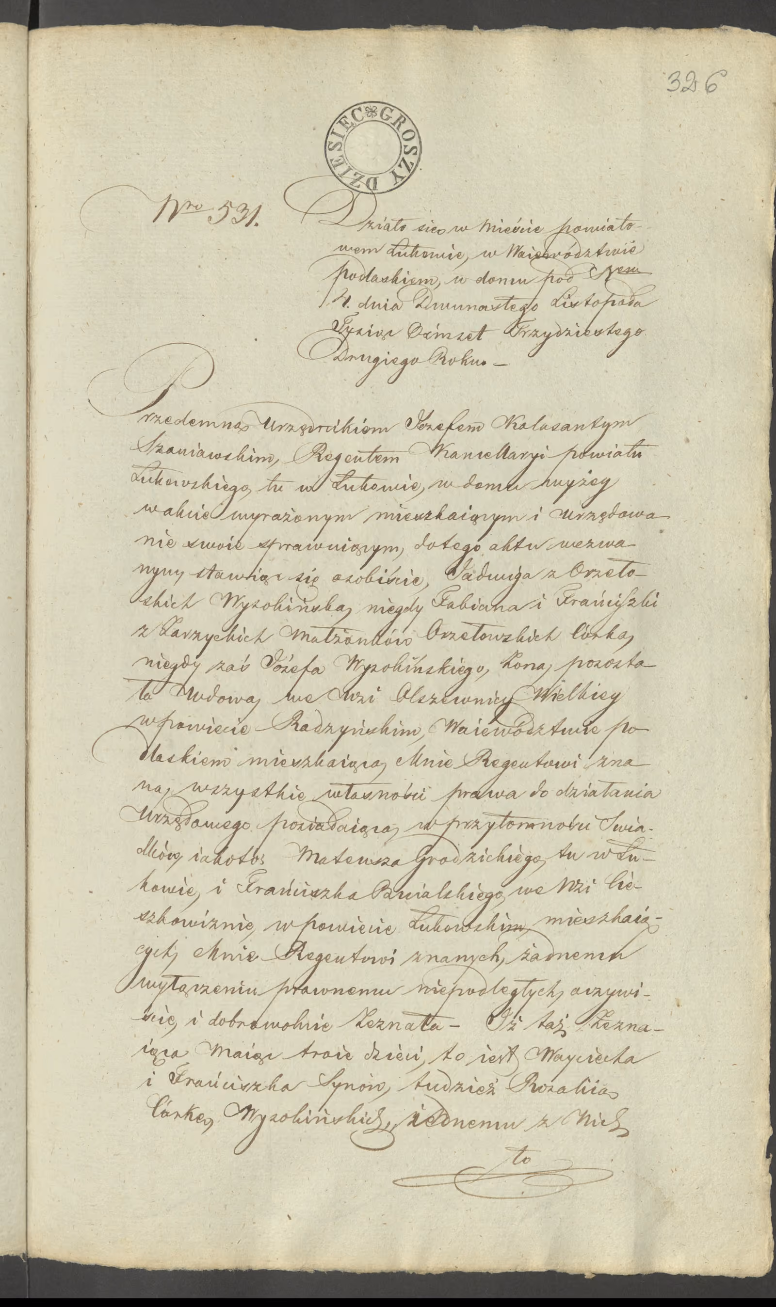 Szaniawski 531/1832, s. 1